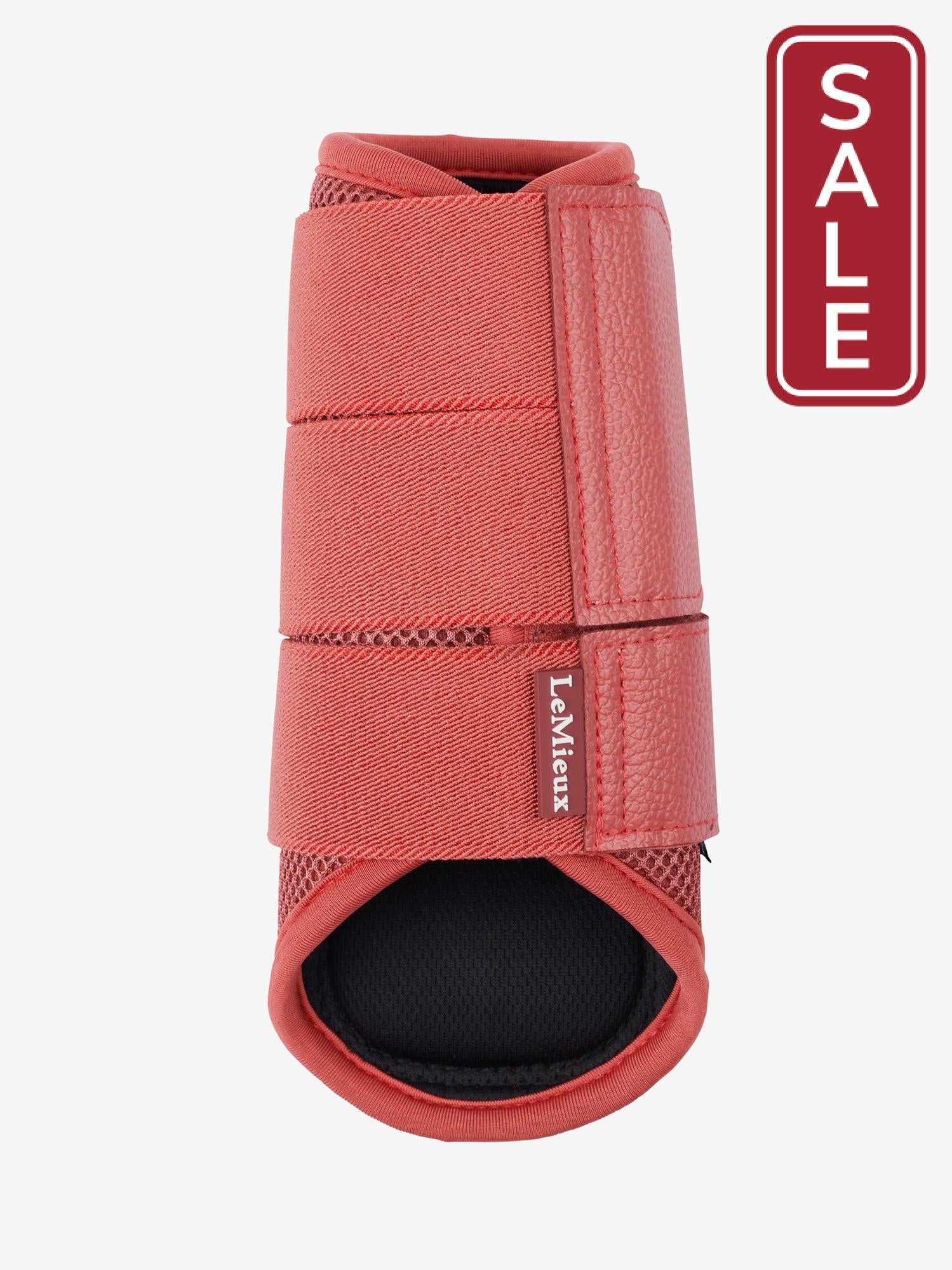 LeMieux Arika Mesh Brushing Boots Cranberry-Horse Boots-LeMieux-Medium-Evolution Equestrian Co.