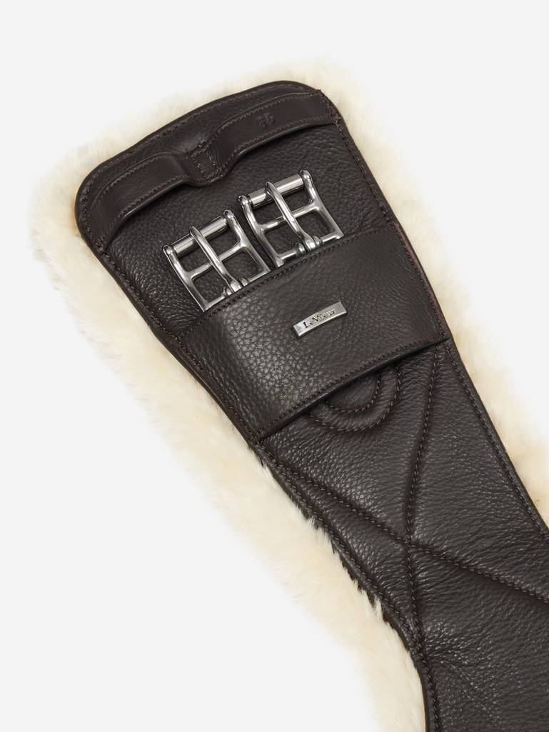 LeMieux Arika Simuwool Contoured Dressage Girth-English Girth-LeMieux-Brown-18