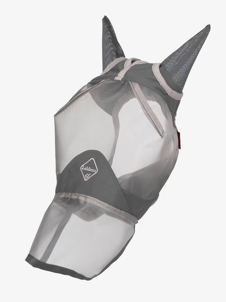 LeMieux Armour Shield Pro Full Fly Mask-Fly Mask-LeMieux-X Small (Small Pony)-Grey-Evolution Equestrian Co.