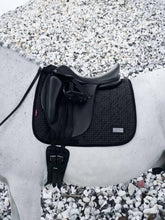 Load image into Gallery viewer, LeMieux Aspen Houndstooth Dressage Saddle Pad-Dressage Saddle Pad-LeMieux-Black-Small/Medium-Evolution Equestrian Co.
