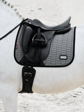 Load image into Gallery viewer, LeMieux Aspen Houndstooth Dressage Saddle Pad-Dressage Saddle Pad-LeMieux-Black-Small/Medium-Evolution Equestrian Co.
