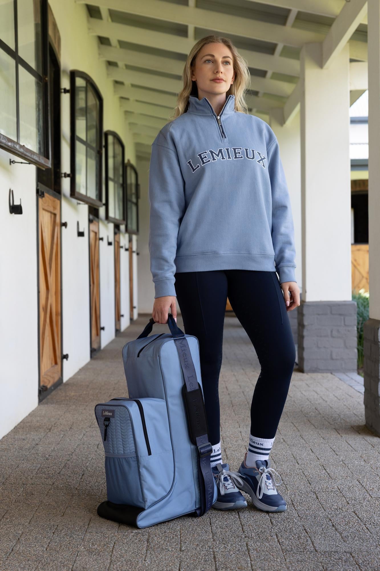 LeMieux Boot & Helmet Bag Powder Blue-For the Rider-LeMieux-Evolution Equestrian Co.