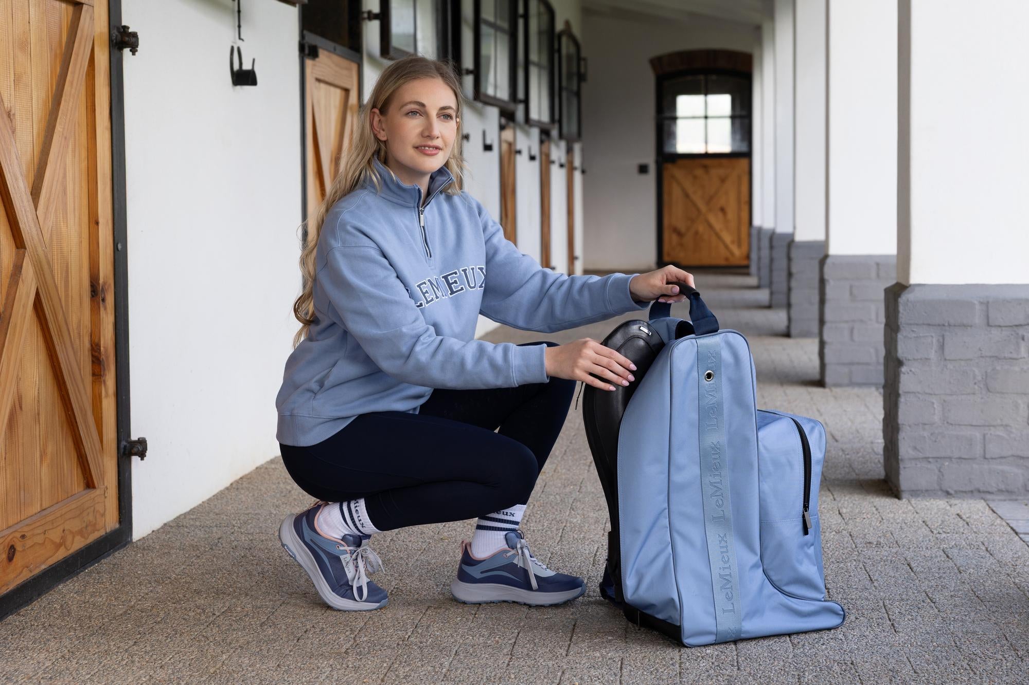 LeMieux Boot & Helmet Bag Powder Blue-For the Rider-LeMieux-Evolution Equestrian Co.