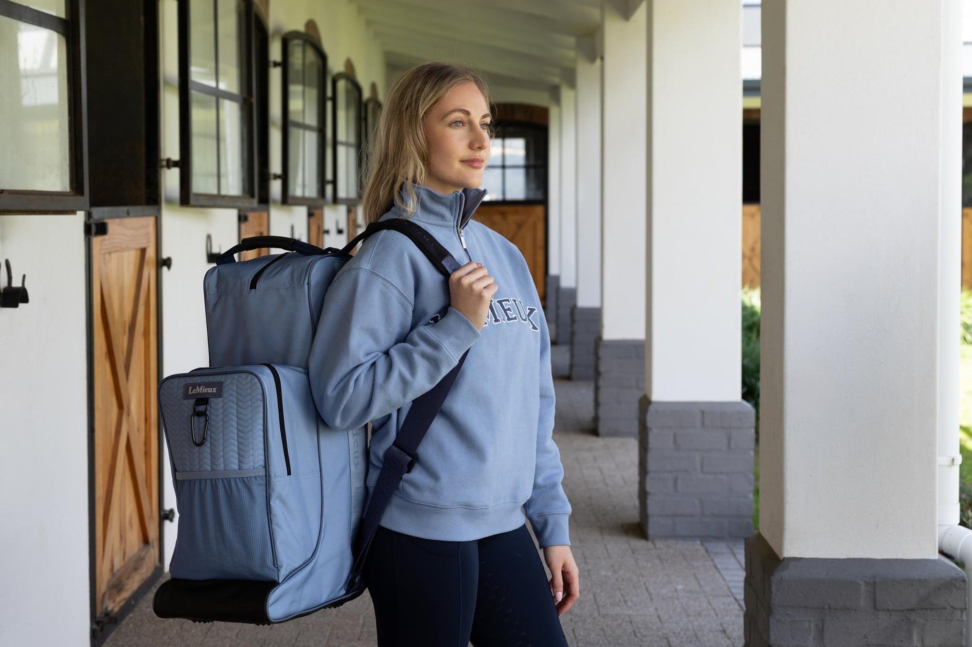 LeMieux Boot & Helmet Bag Powder Blue-For the Rider-LeMieux-Evolution Equestrian Co.