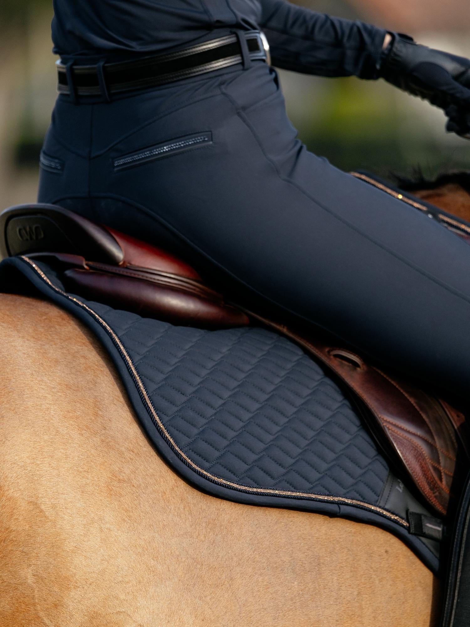 LeMieux Brilliance Close Contact Saddle Pad-English Saddle Pad-LeMieux-White-Evolution Equestrian Co.
