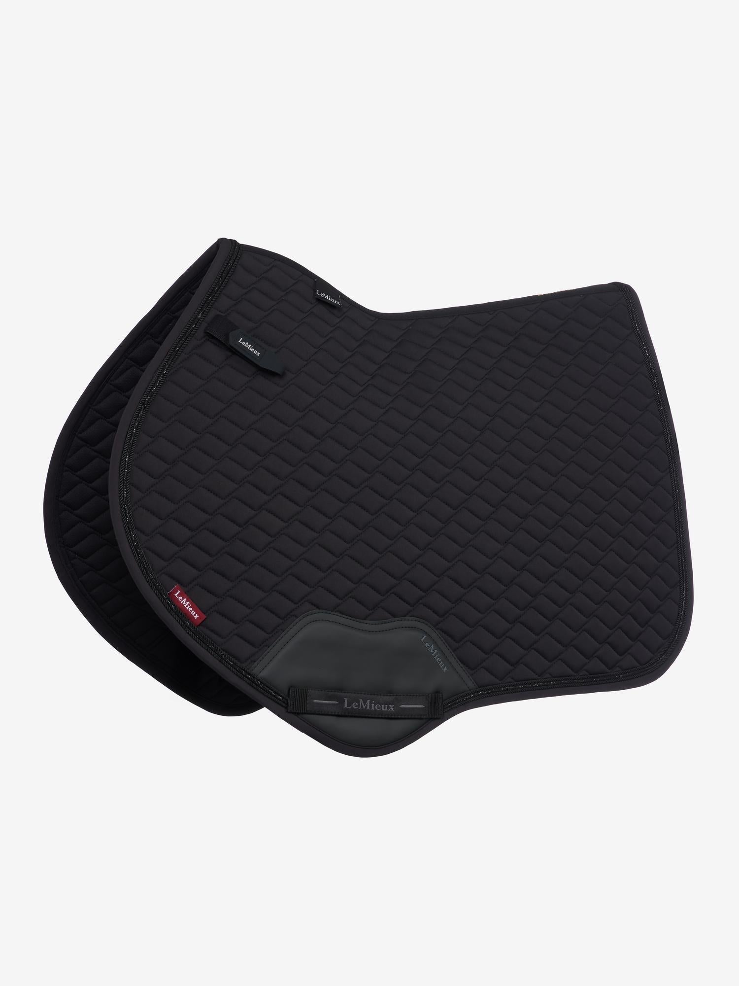 LeMieux Brilliance Close Contact Saddle Pad-English Saddle Pad-LeMieux-Black-Evolution Equestrian Co.