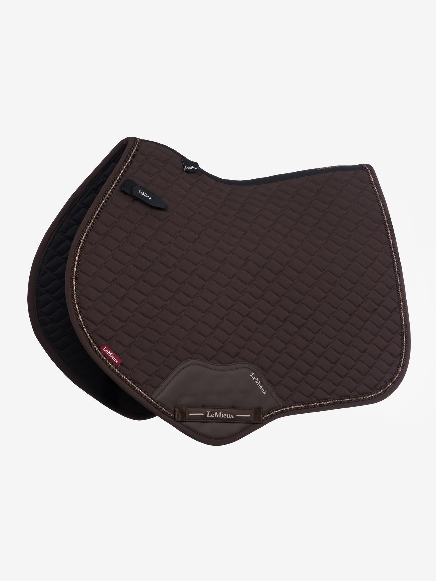 LeMieux Brilliance Close Contact Saddle Pad-English Saddle Pad-LeMieux-Espresso-Evolution Equestrian Co.