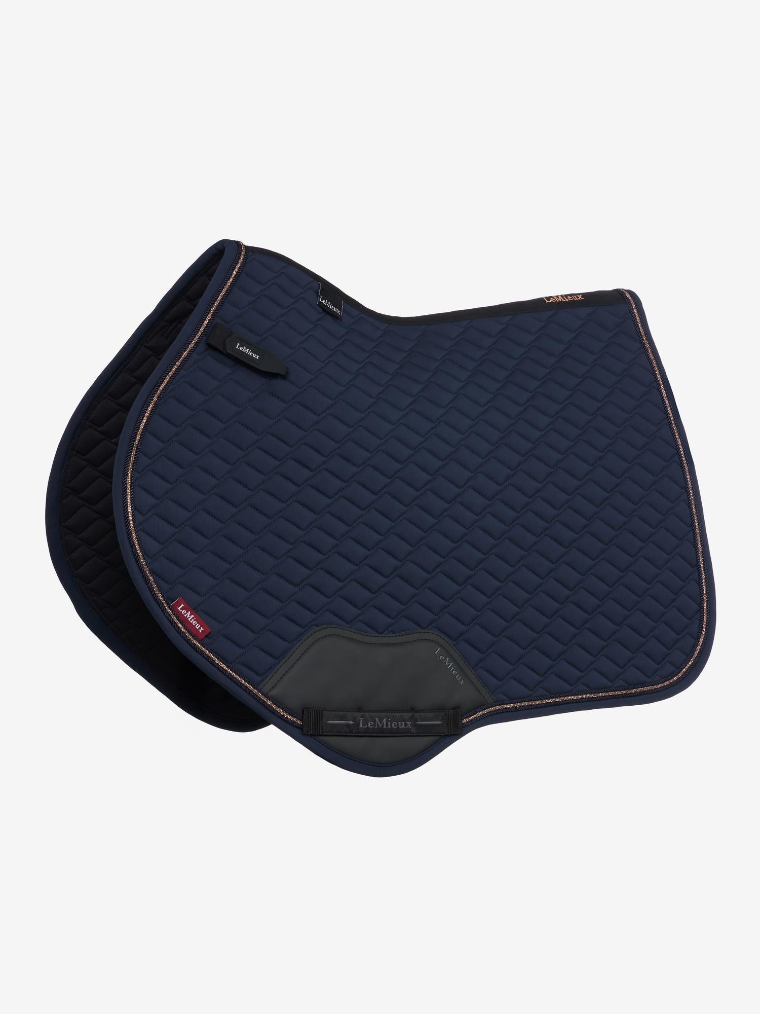 LeMieux Brilliance Close Contact Saddle Pad-English Saddle Pad-LeMieux-Navy-Evolution Equestrian Co.