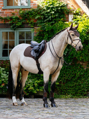 LeMieux Brilliance Close Contact Saddle Pad-English Saddle Pad-LeMieux-White-Evolution Equestrian Co.