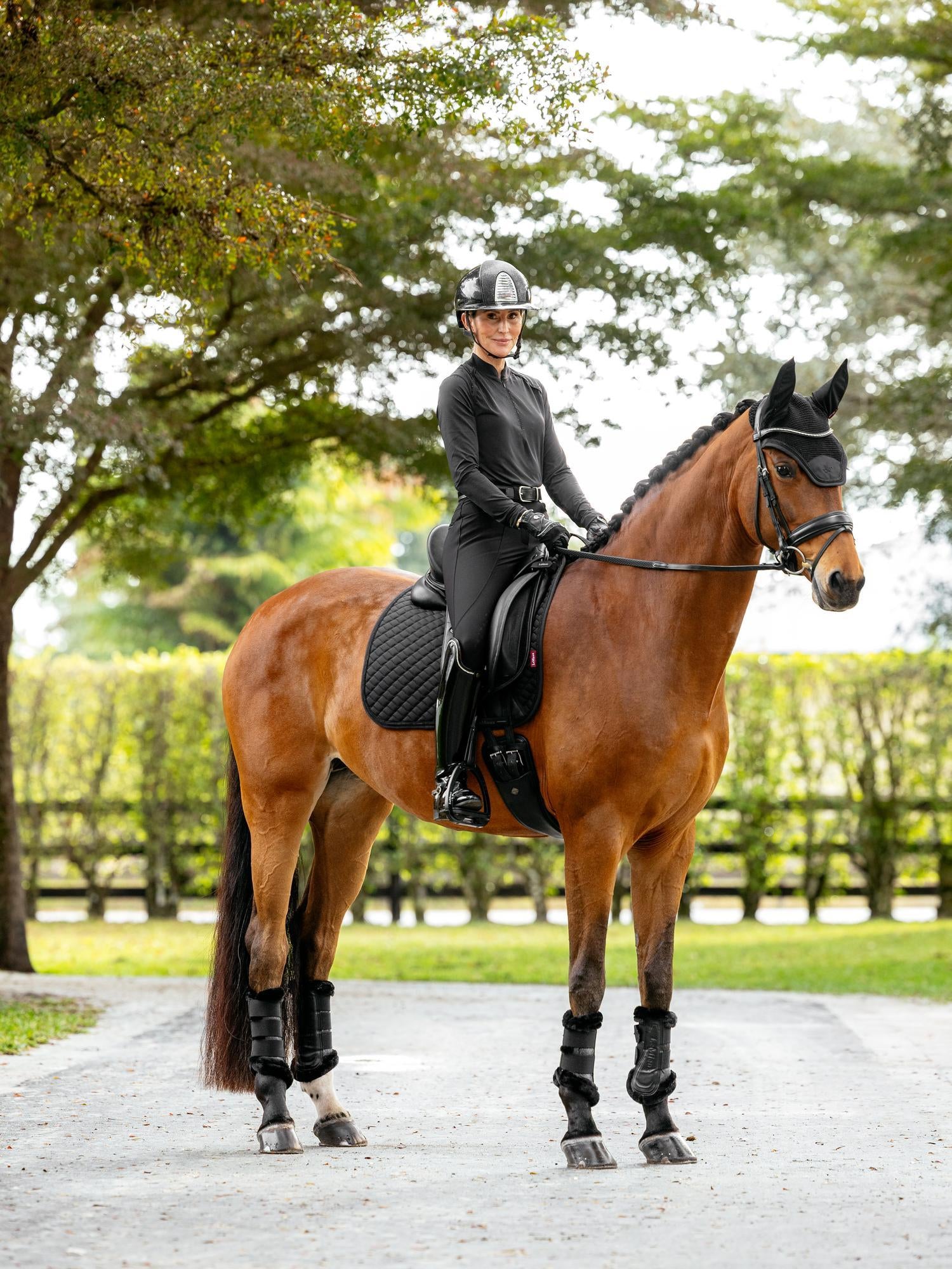 LeMieux Brilliance Dressage Saddle Pad-English Saddle Pad-LeMieux-White-Evolution Equestrian Co.