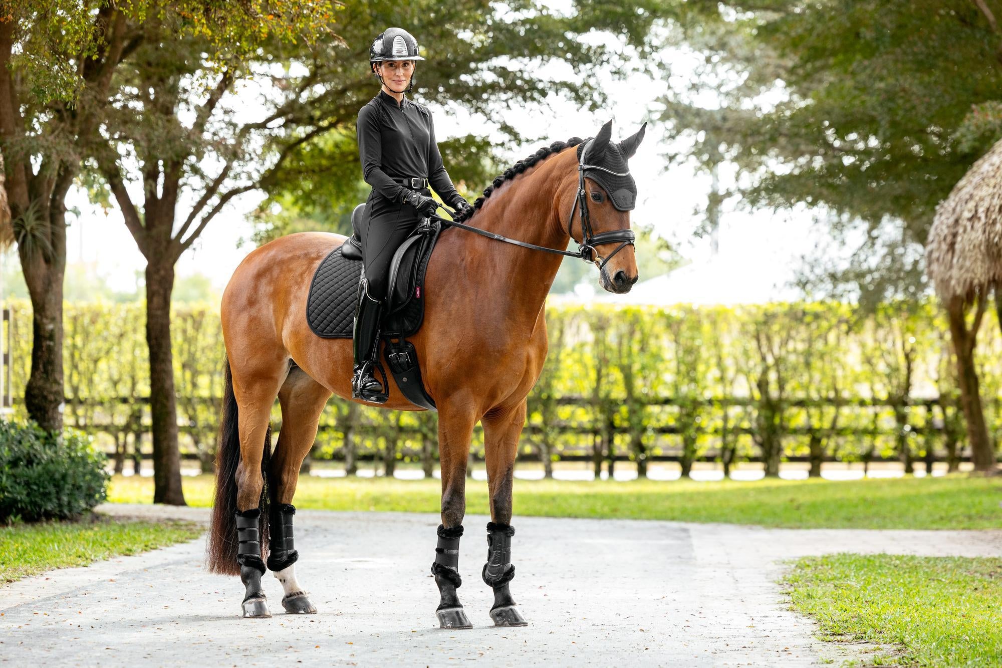 LeMieux Brilliance Dressage Saddle Pad-English Saddle Pad-LeMieux-White-Evolution Equestrian Co.
