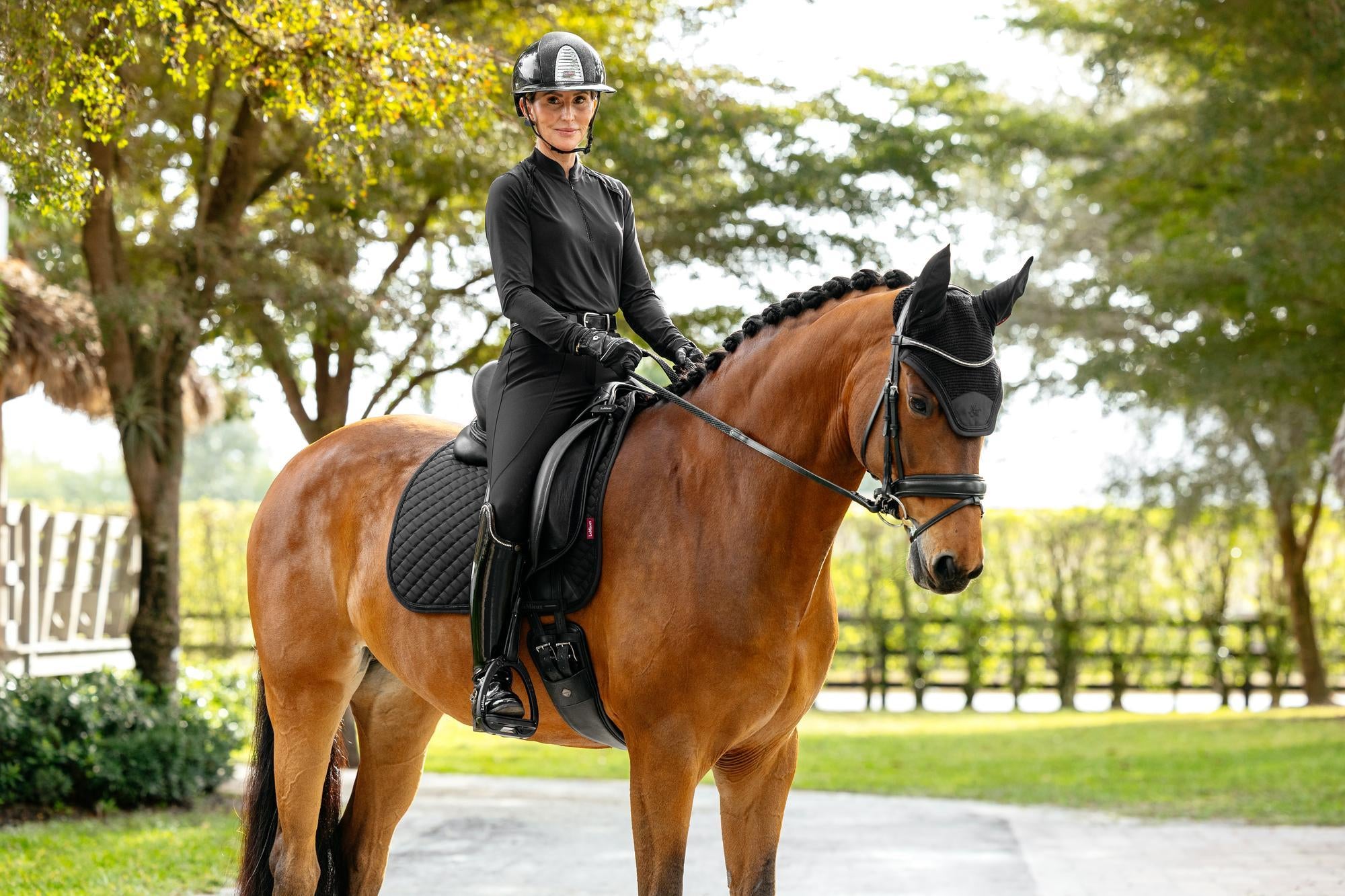 LeMieux Brilliance Dressage Saddle Pad-English Saddle Pad-LeMieux-White-Evolution Equestrian Co.