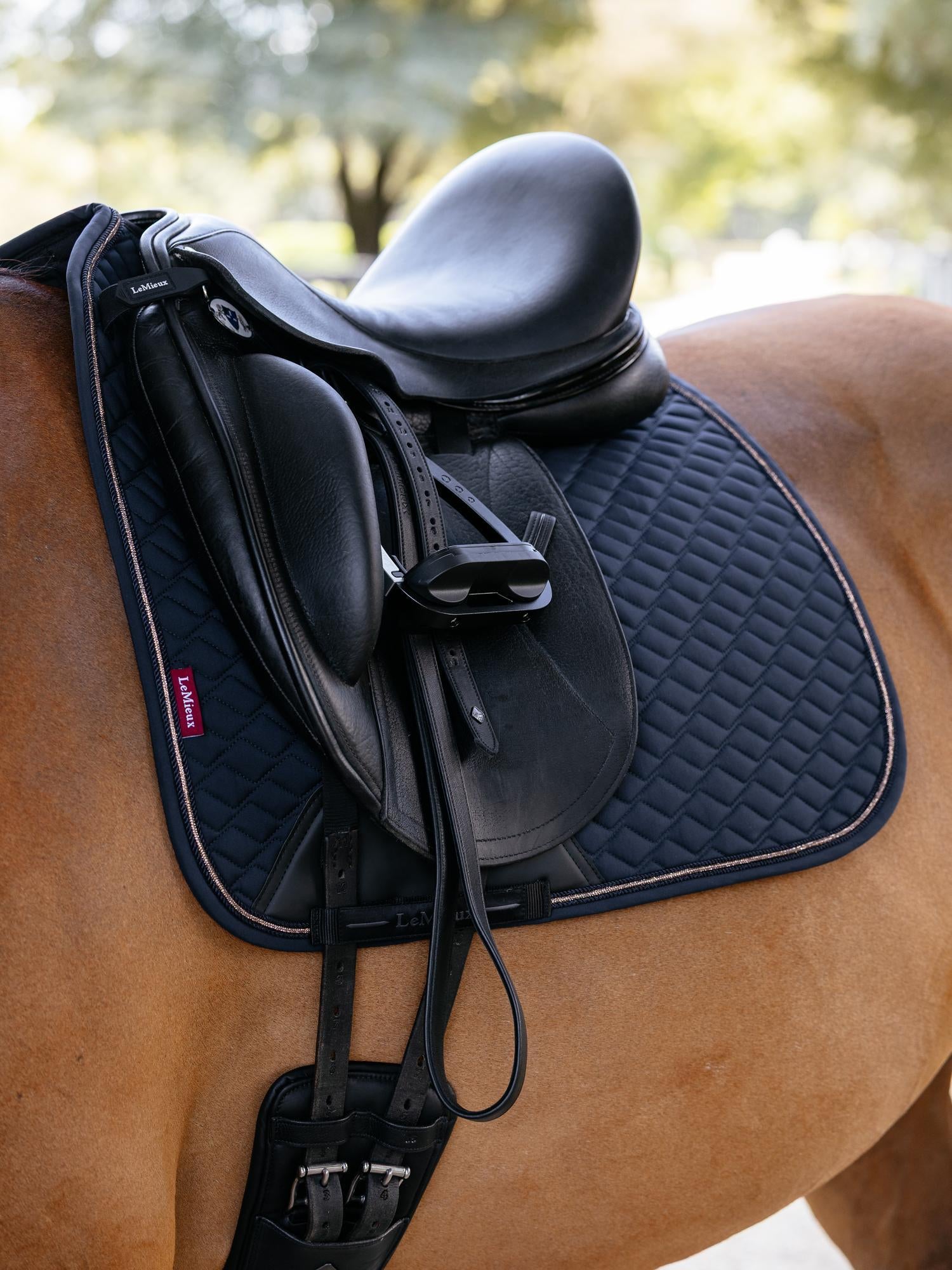 LeMieux Brilliance Dressage Saddle Pad-English Saddle Pad-LeMieux-White-Evolution Equestrian Co.