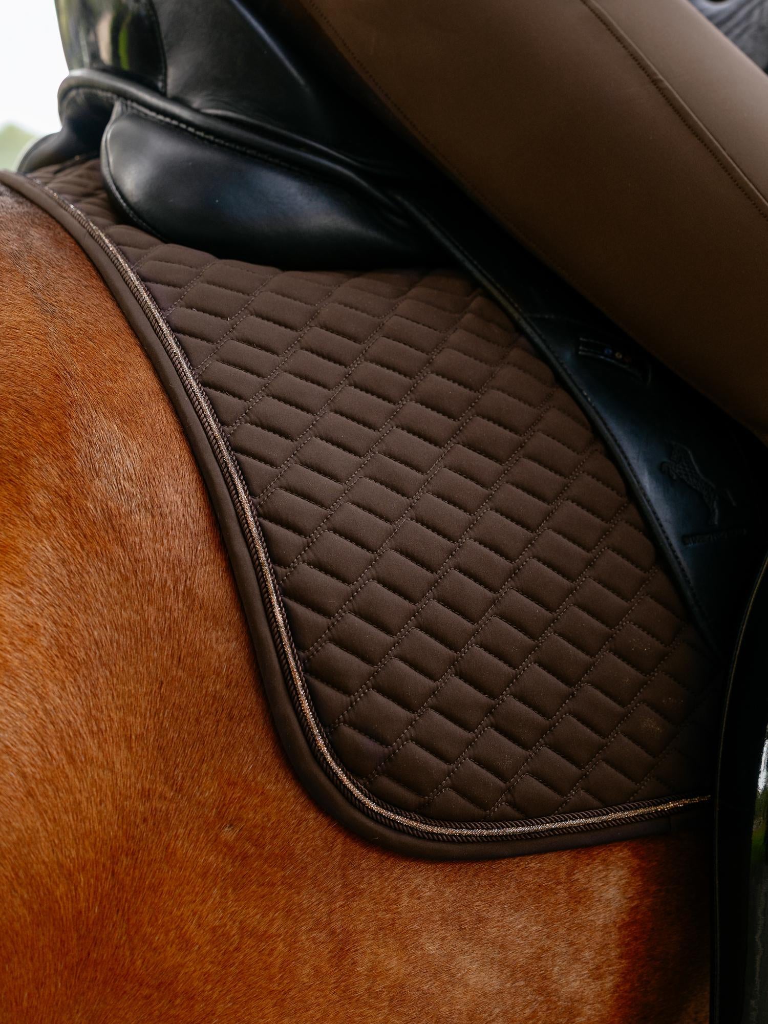 LeMieux Brilliance Dressage Saddle Pad-English Saddle Pad-LeMieux-White-Evolution Equestrian Co.
