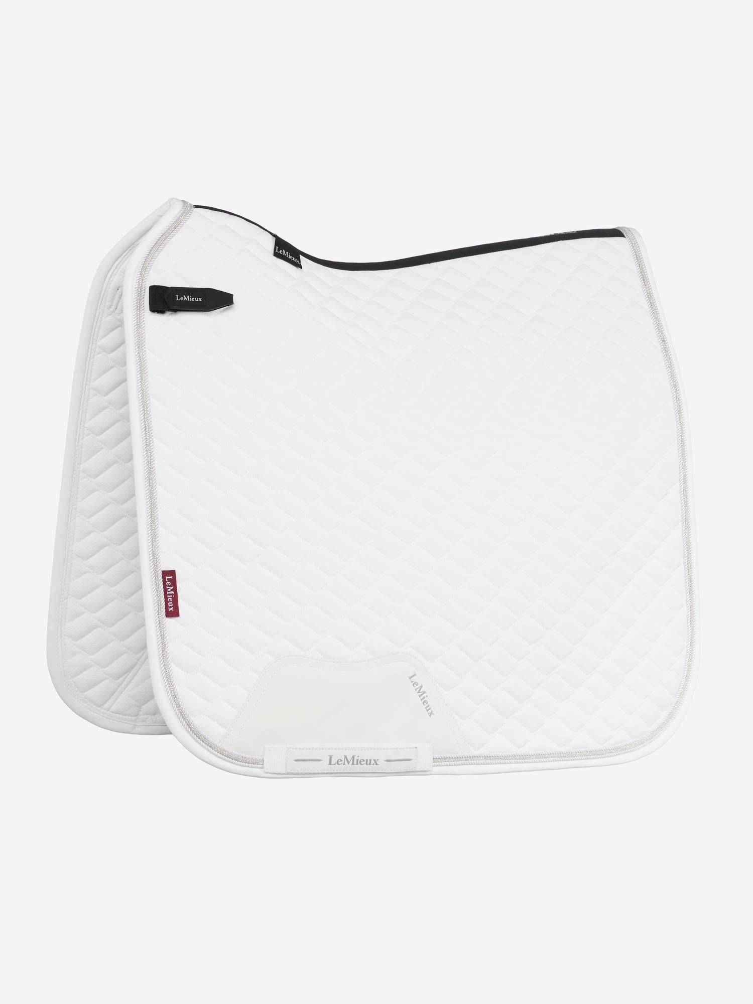 LeMieux Brilliance Dressage Saddle Pad-English Saddle Pad-LeMieux-White-Evolution Equestrian Co.