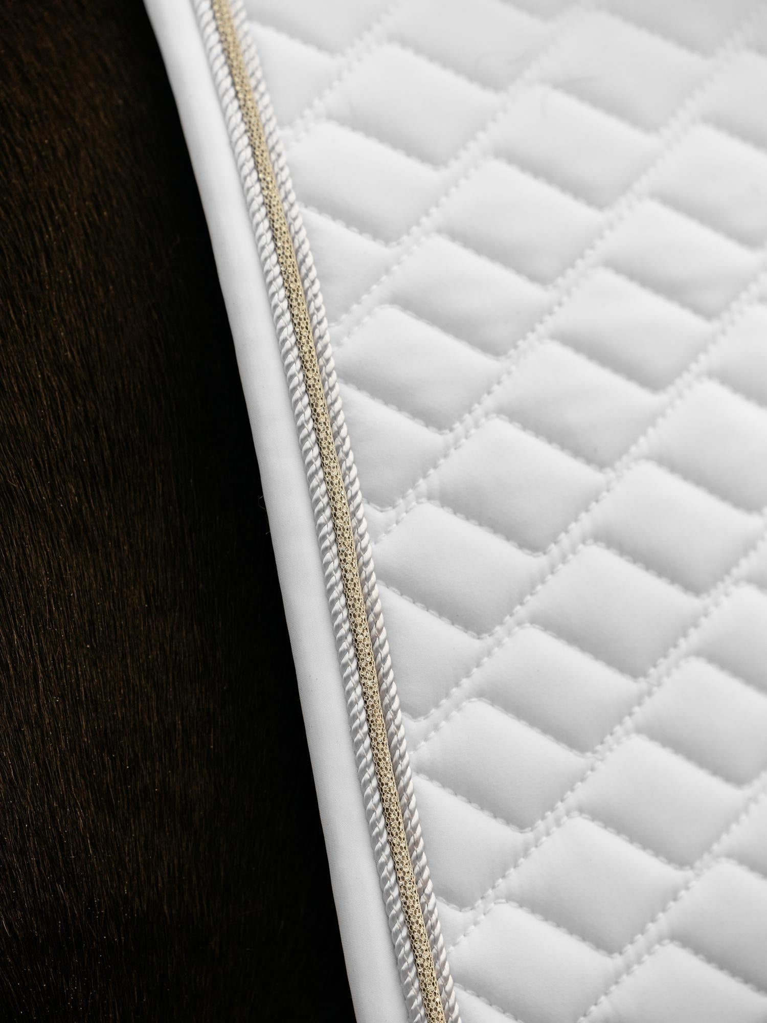 LeMieux Brilliance Dressage Saddle Pad-English Saddle Pad-LeMieux-White-Evolution Equestrian Co.