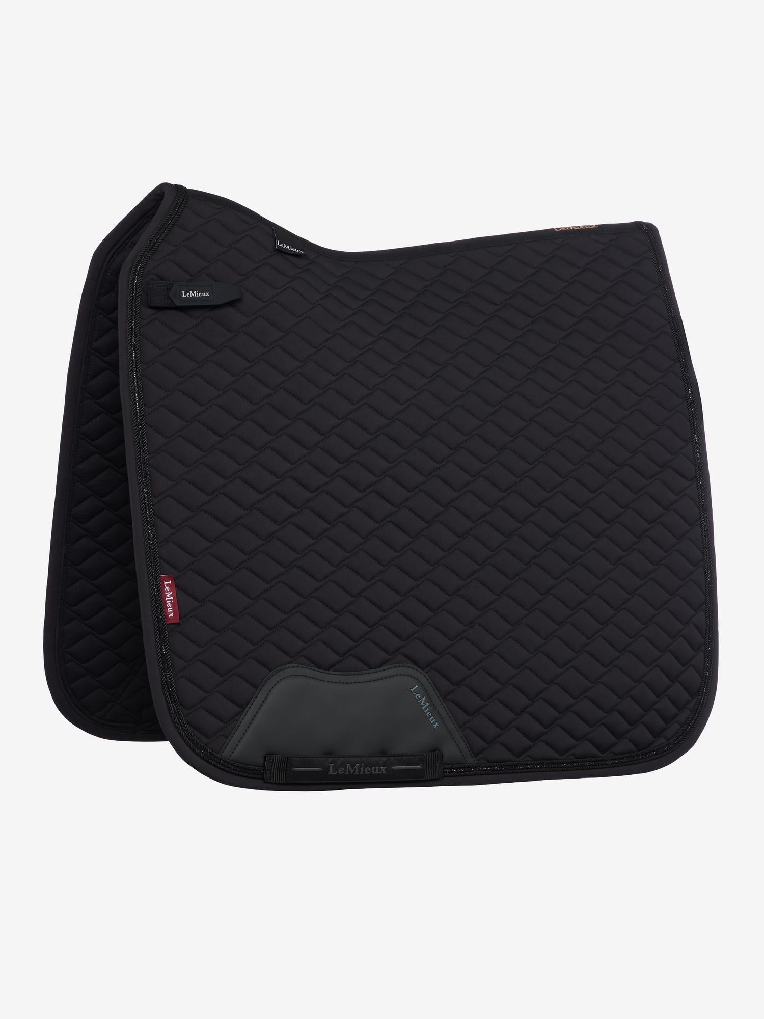 LeMieux Brilliance Dressage Saddle Pad-English Saddle Pad-LeMieux-Black-Evolution Equestrian Co.