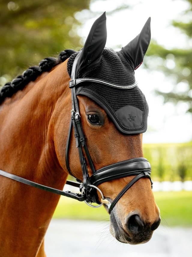 LeMieux Brilliance Fly Bonnet-English Accessories-LeMieux-Black-Medium (Cob)-Evolution Equestrian Co.