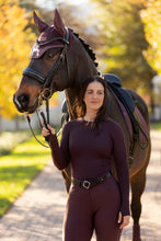 Load image into Gallery viewer, LeMieux Britney Seamless Long Sleeve Shirt Damson-Riding Shirts-LeMieux-XSmall-Evolution Equestrian Co.
