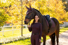 Load image into Gallery viewer, LeMieux Britney Seamless Long Sleeve Shirt Damson-Riding Shirts-LeMieux-XSmall-Evolution Equestrian Co.
