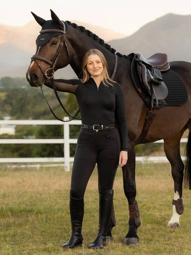 LeMieux Cami Sculpt Full Seat Breeches Black-Breeches-LeMieux-UK 8-Evolution Equestrian Co.