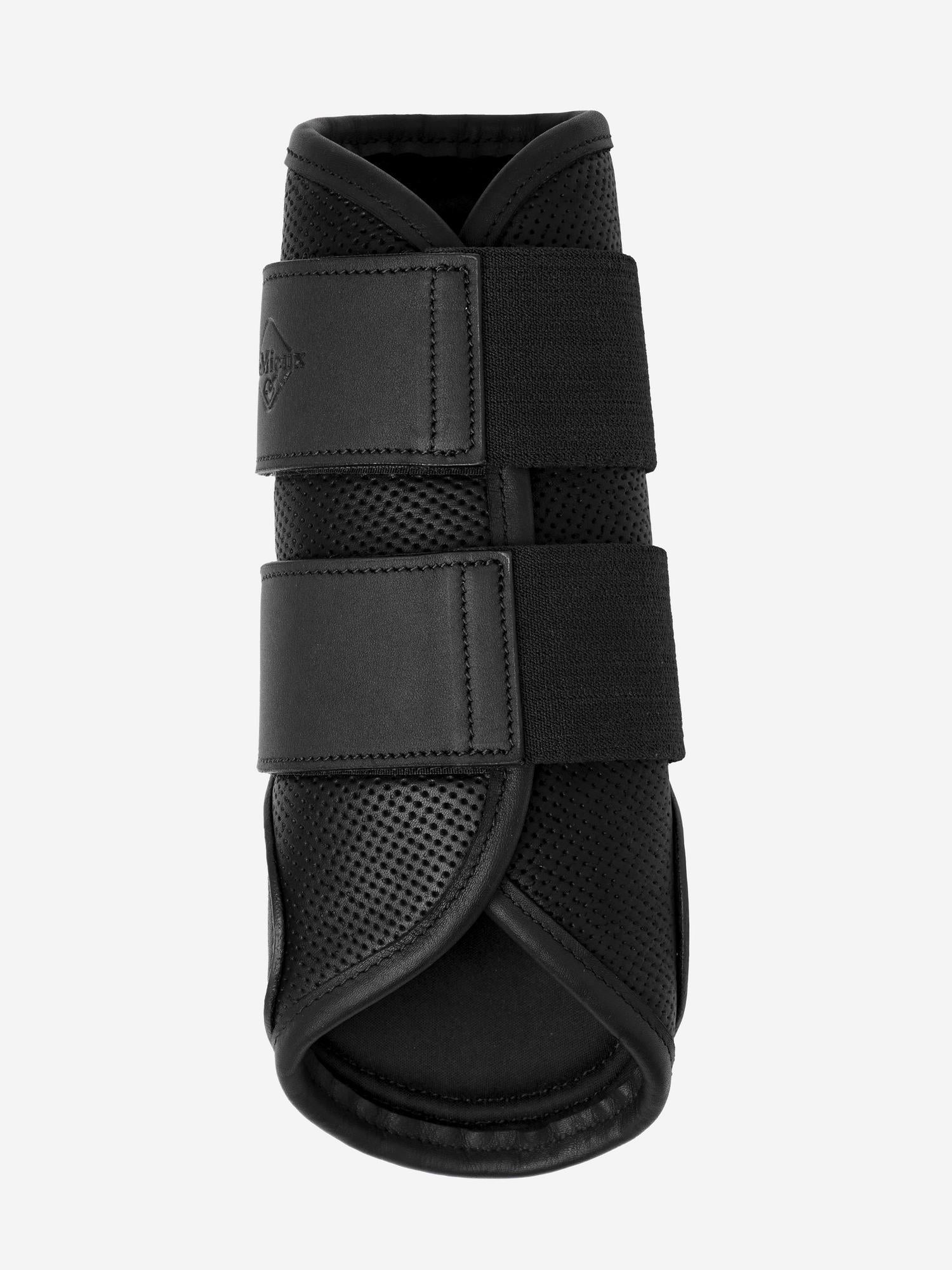 LeMieux Capella Leather Brushing Boots-Horse Boots-LeMieux-Black-Medium-Evolution Equestrian Co.