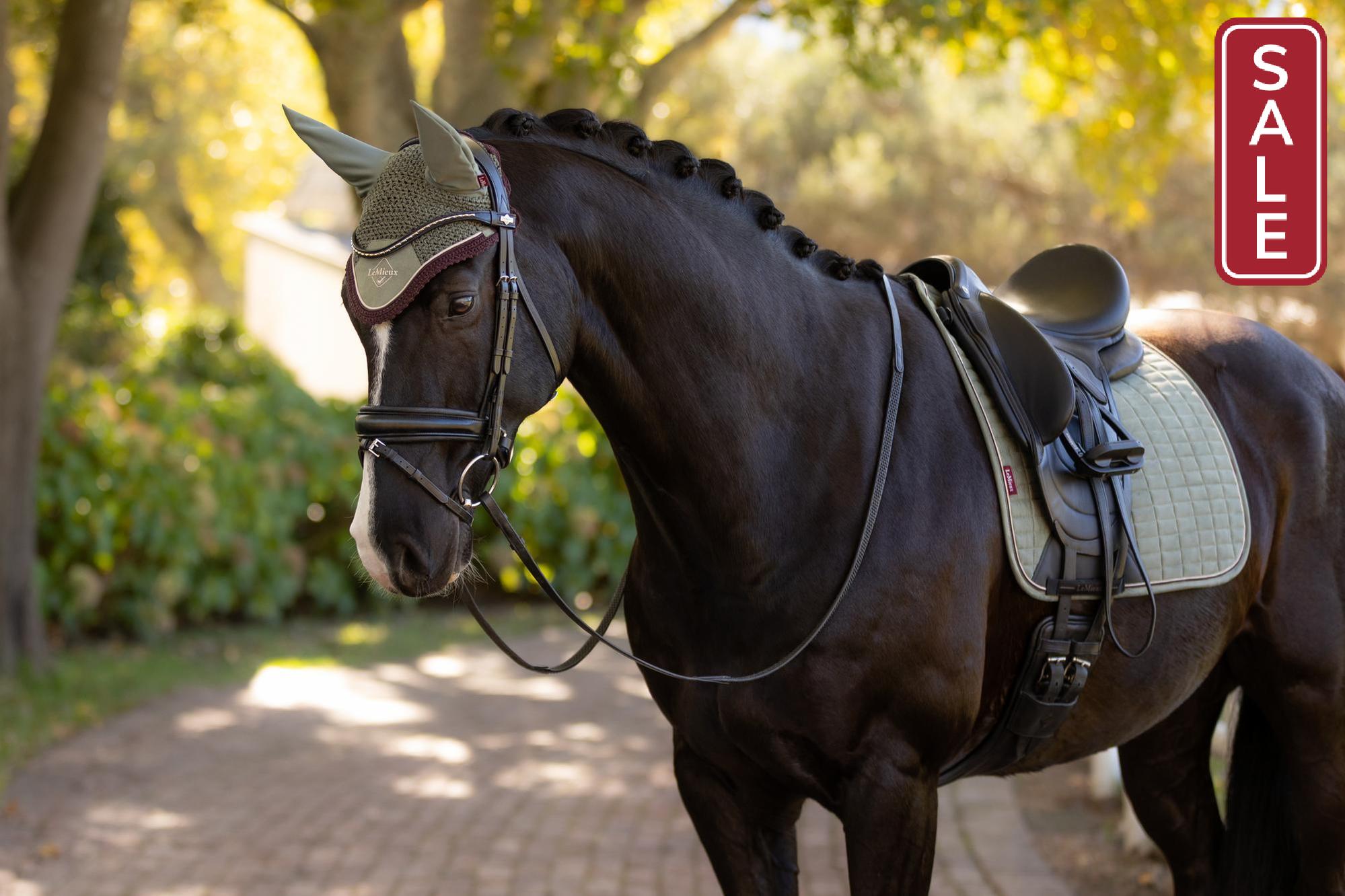 LeMieux Classic Fly Bonnet Rosemary-English Accessories-LeMieux-Medium / Cob-Evolution Equestrian Co.