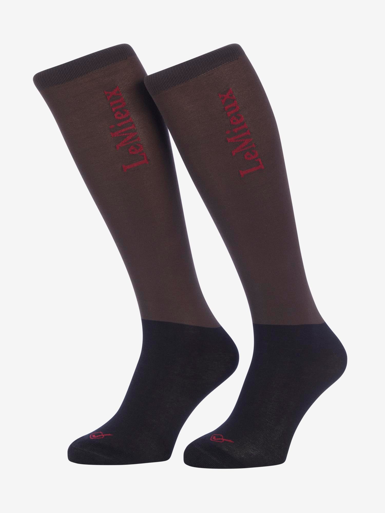 LeMieux Competition Socks Cinder Twin Pack-Socks-LeMieux-Small-Evolution Equestrian Co.