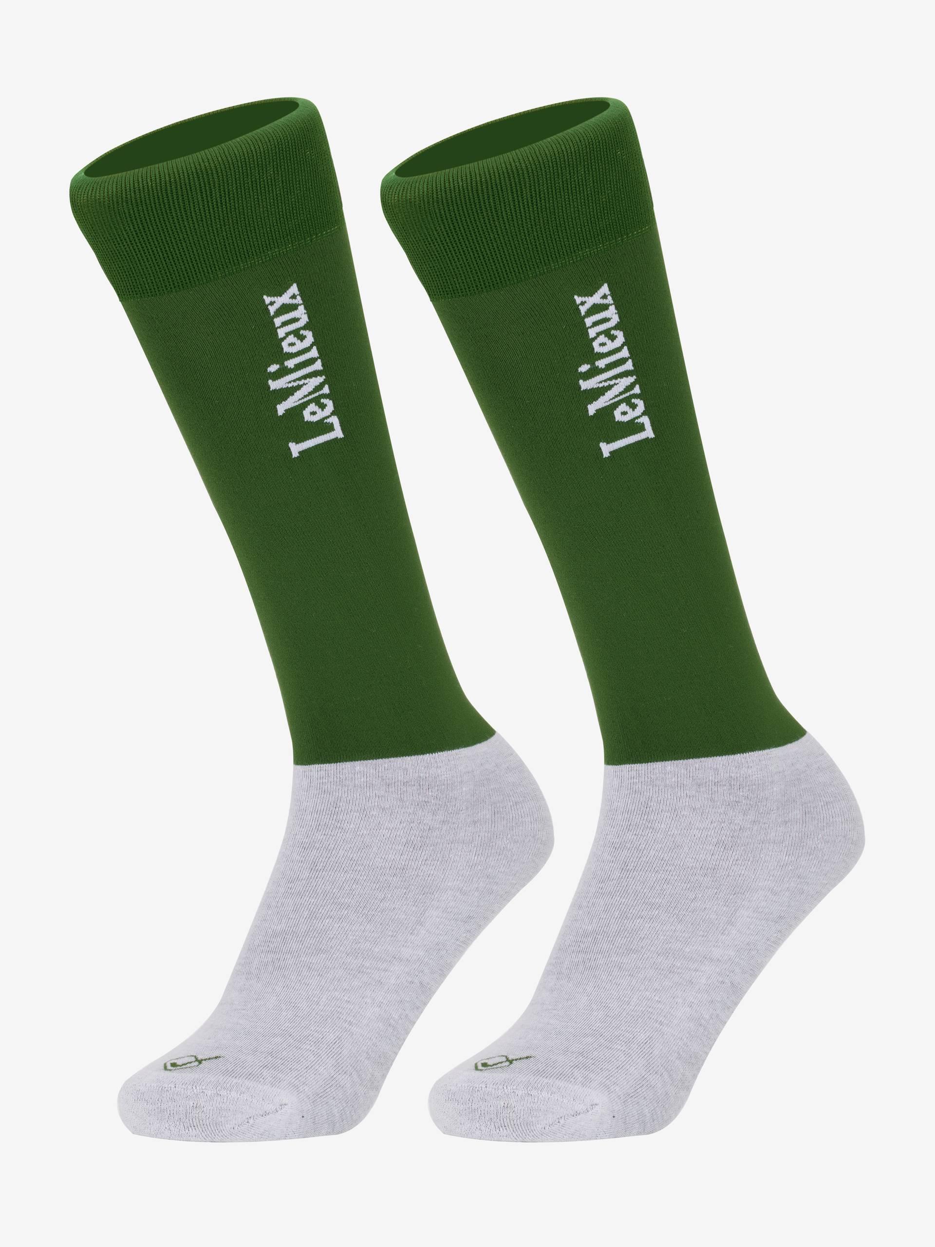 LeMieux Competition Socks Twin Pack Hunter Green-Socks-LeMieux-Small-Evolution Equestrian Co.
