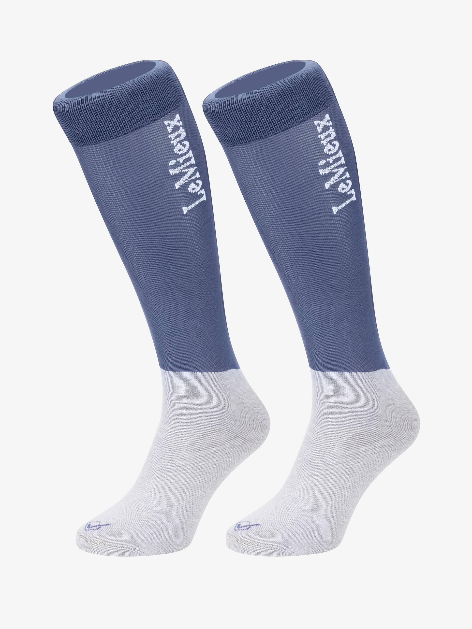 LeMieux Competition Socks Twin Pack Ice Blue-Socks-LeMieux-Small-Evolution Equestrian Co.