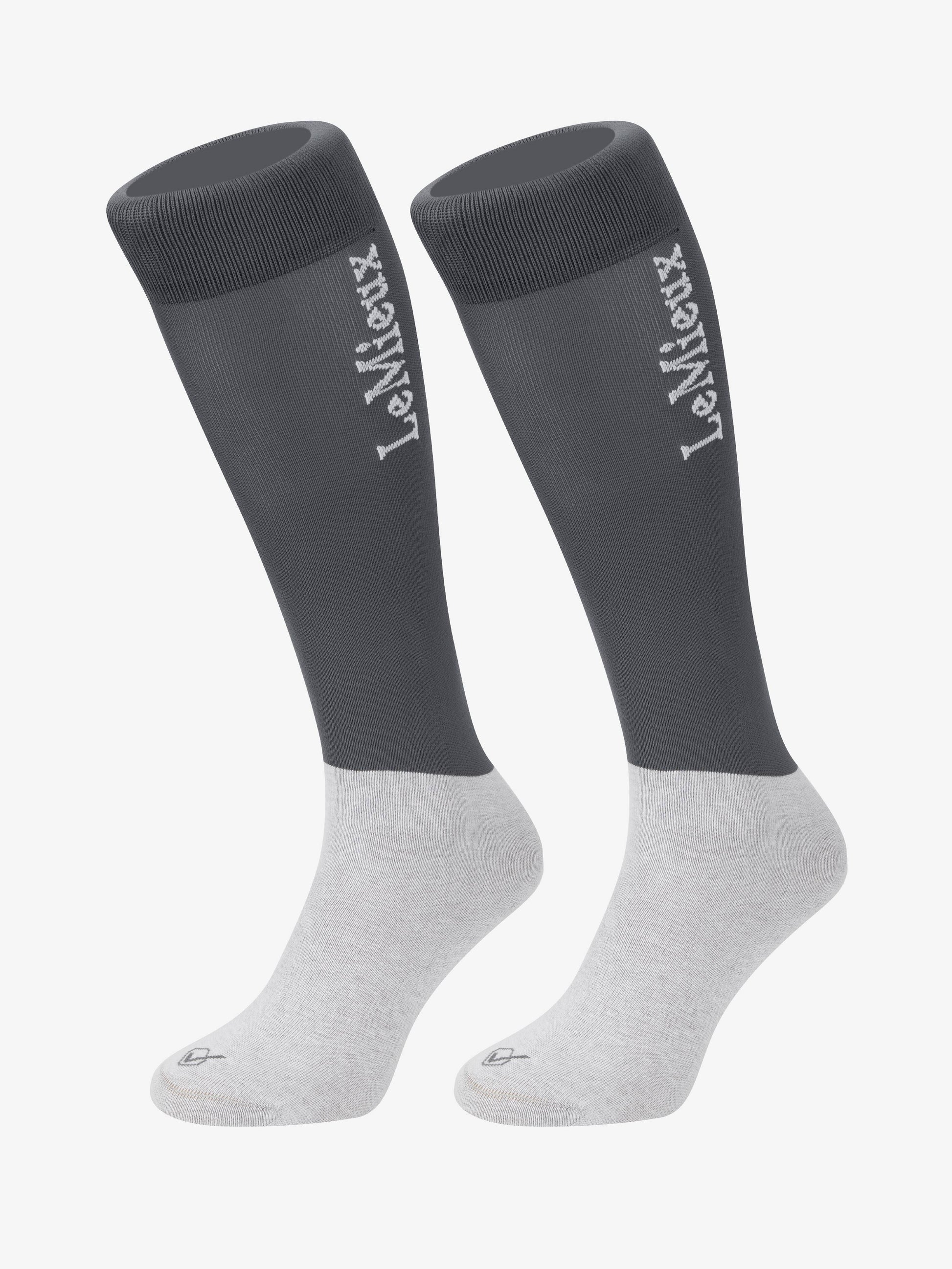 LeMieux Competition Socks Twin Pack-Socks-LeMieux-Slate Grey-Small-Evolution Equestrian Co.