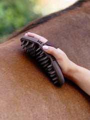 LeMieux Cranberry Flexi Massage Brush-Horse Brush-LeMieux-Evolution Equestrian Co.