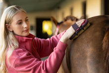 Load image into Gallery viewer, LeMieux Cranberry Flexi Scrubbing Brush-Horse Brush-LeMieux-Evolution Equestrian Co.
