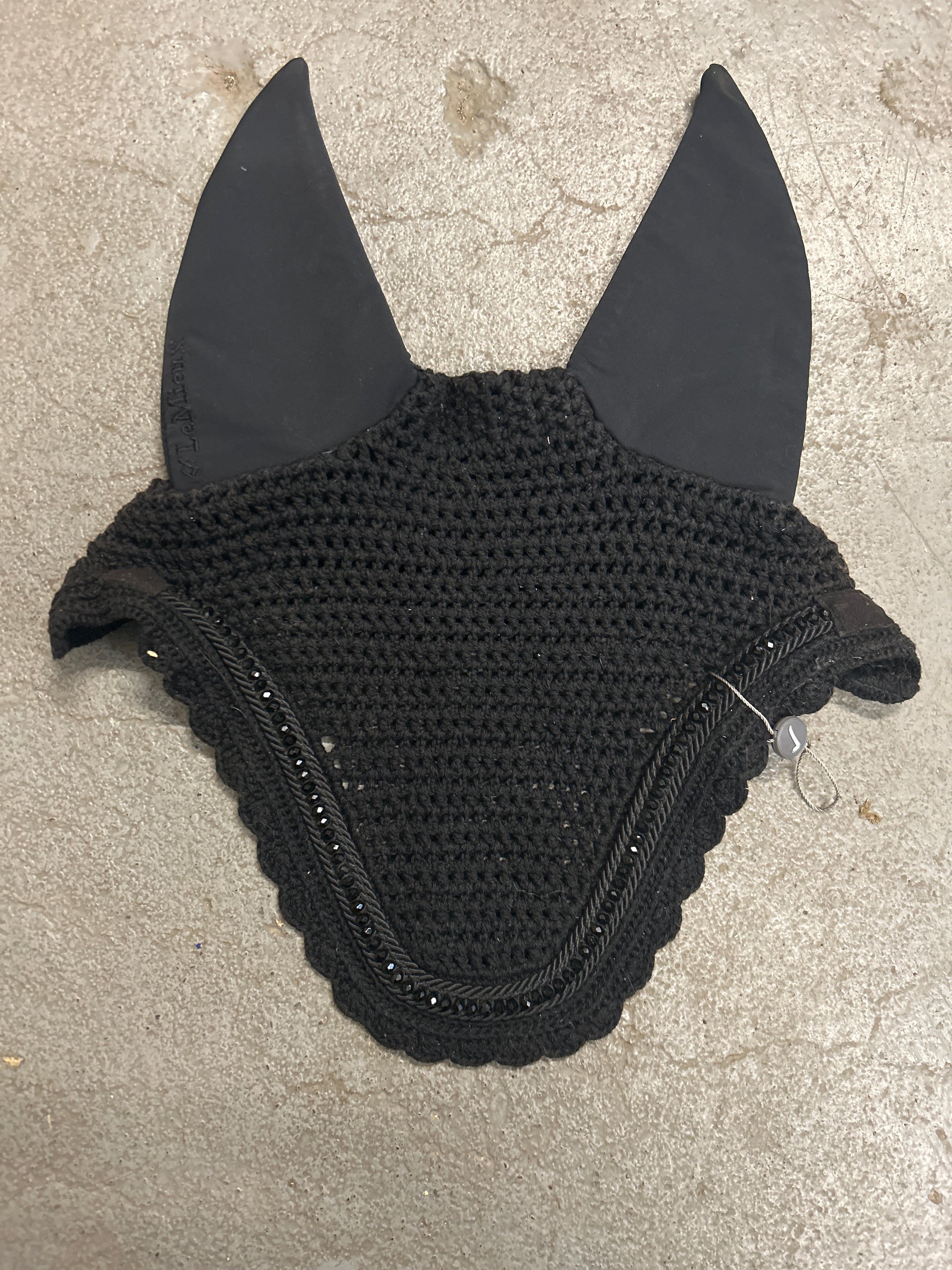 LeMieux Crystal Bonnet Large-English Accessories-Consignment-Evolution Equestrian Co.