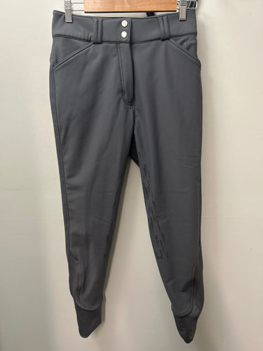 LeMieux Drytex Waterproof Full Seat Breeches Grey US 28-Breeches-Consignment-Evolution Equestrian Co.