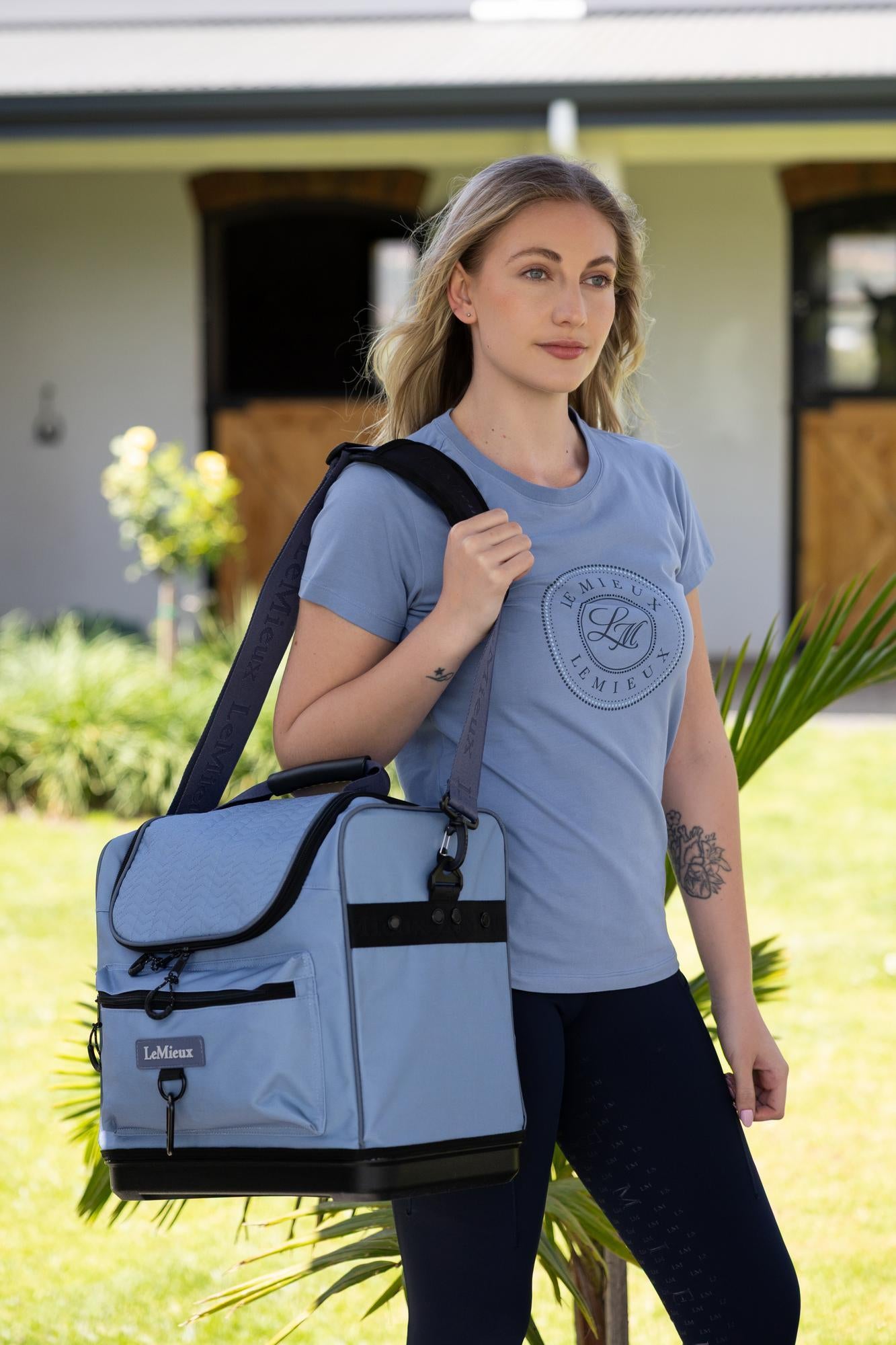 LeMieux Elite Pro Grooming Bag Powder Blue-For the Rider-LeMieux-Evolution Equestrian Co.