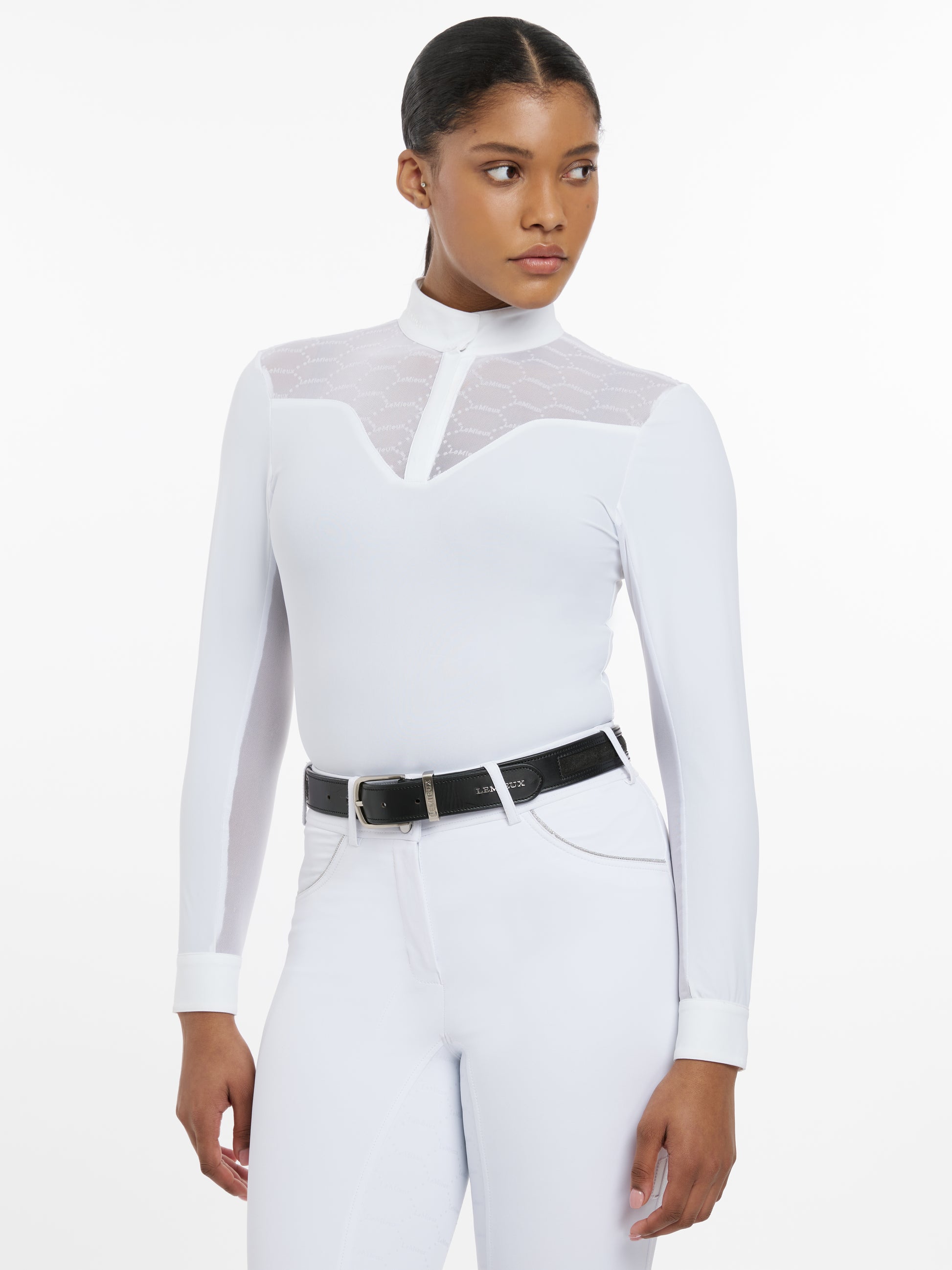 LeMieux Emily Long Sleeve Show Shirt-Show Shirts-LeMieux-XLarge / 12 US / 16 UK-Evolution Equestrian Co.