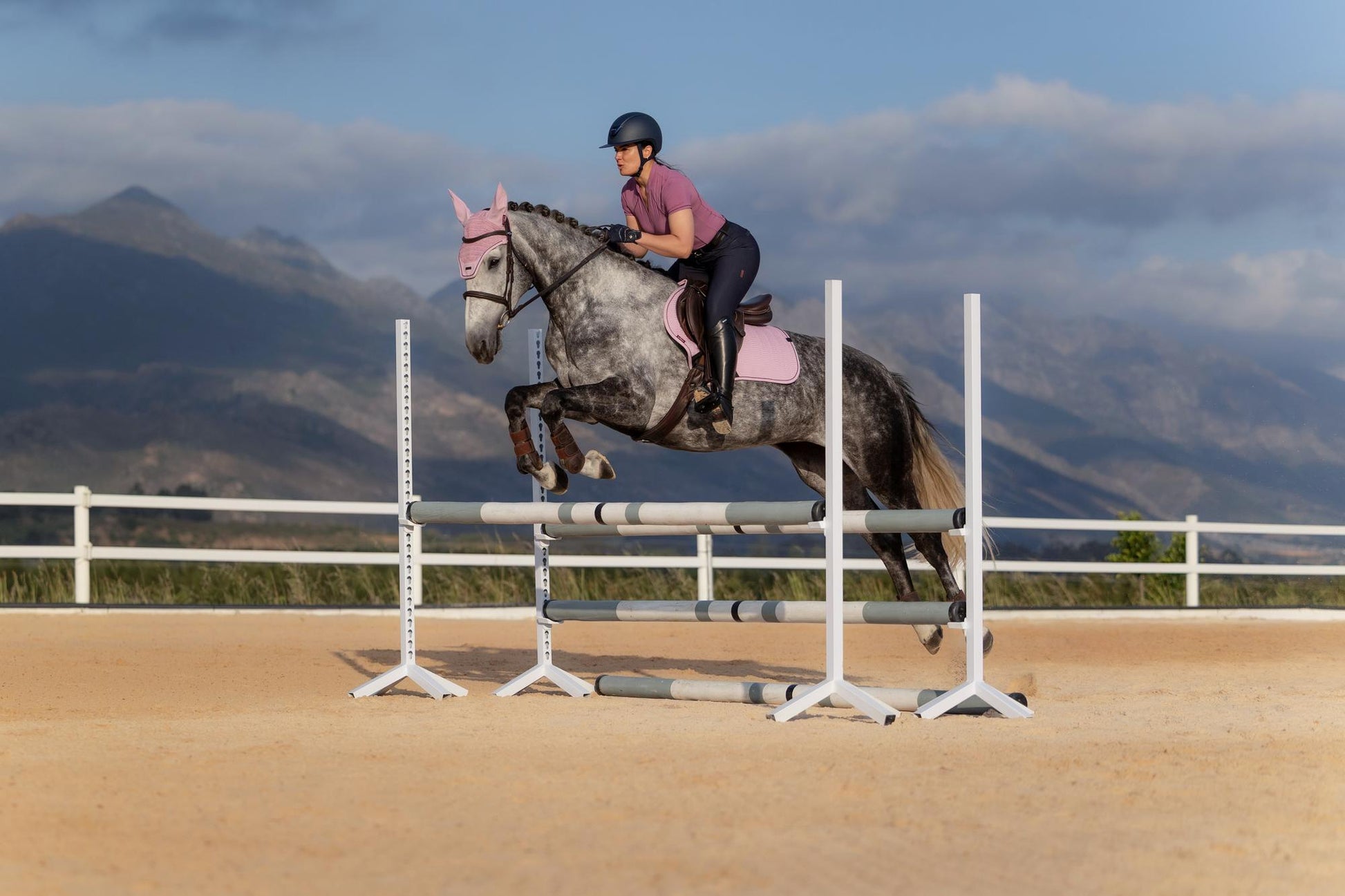 LeMieux Essence Close Contact Saddle Pad Fondant-English Saddle Pad-LeMieux-Small/Medium-Evolution Equestrian Co.