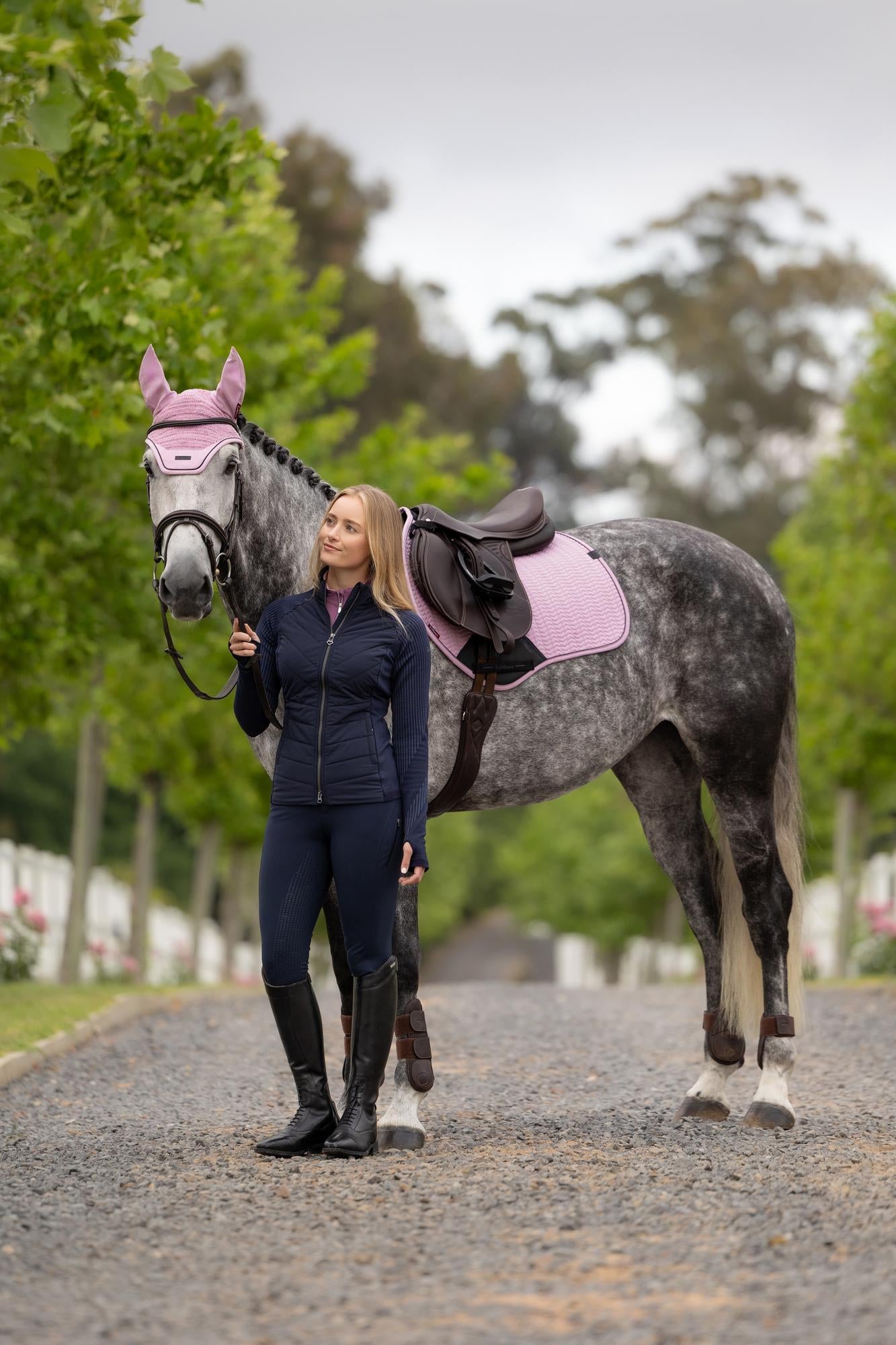 LeMieux Essence Close Contact Saddle Pad Fondant-English Saddle Pad-LeMieux-Small/Medium-Evolution Equestrian Co.