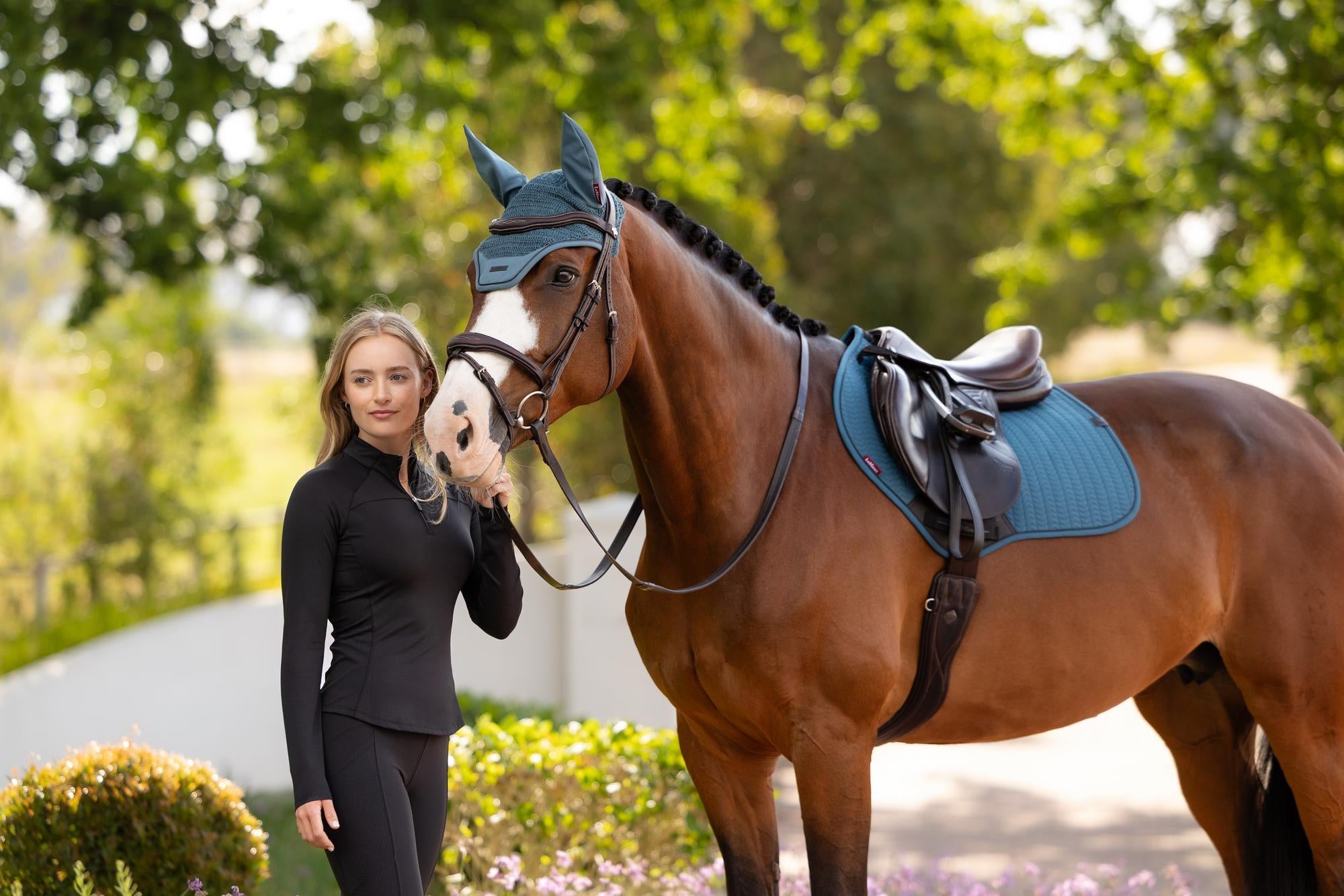 LeMieux Essence Close Contact Saddle Pad Jungle-English Saddle Pad-LeMieux-Small/Medium-Evolution Equestrian Co.