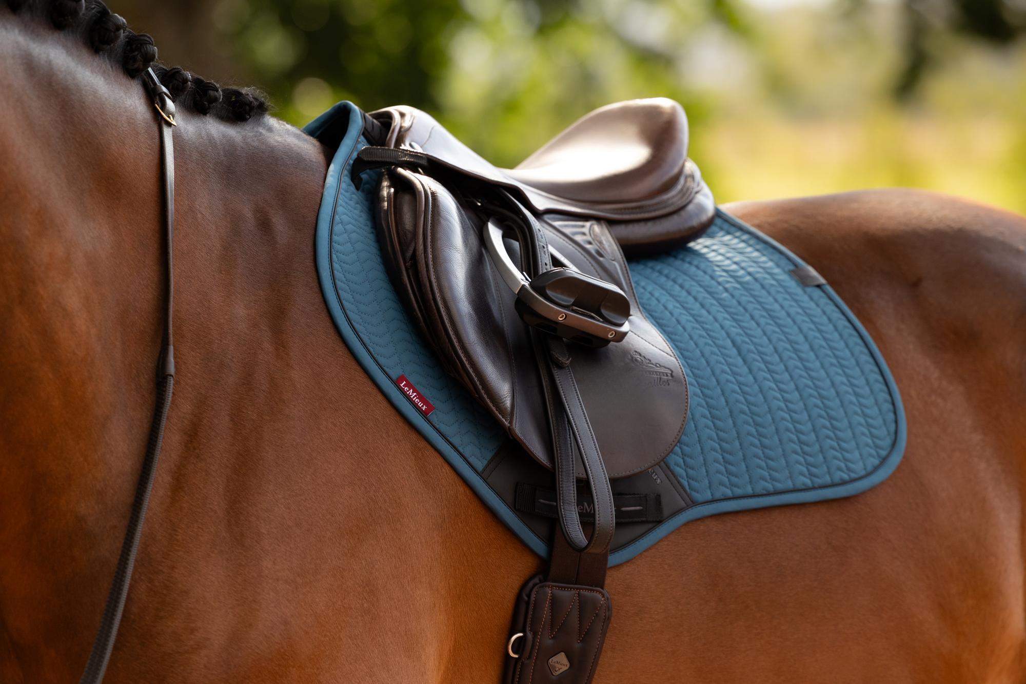 LeMieux Essence Close Contact Saddle Pad Jungle-English Saddle Pad-LeMieux-Small/Medium-Evolution Equestrian Co.