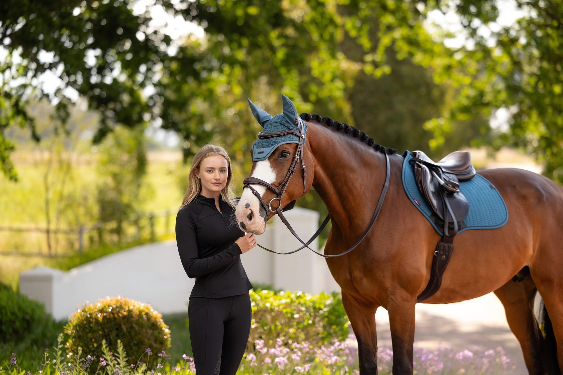 LeMieux Essence Close Contact Saddle Pad Jungle-English Saddle Pad-LeMieux-Small/Medium-Evolution Equestrian Co.