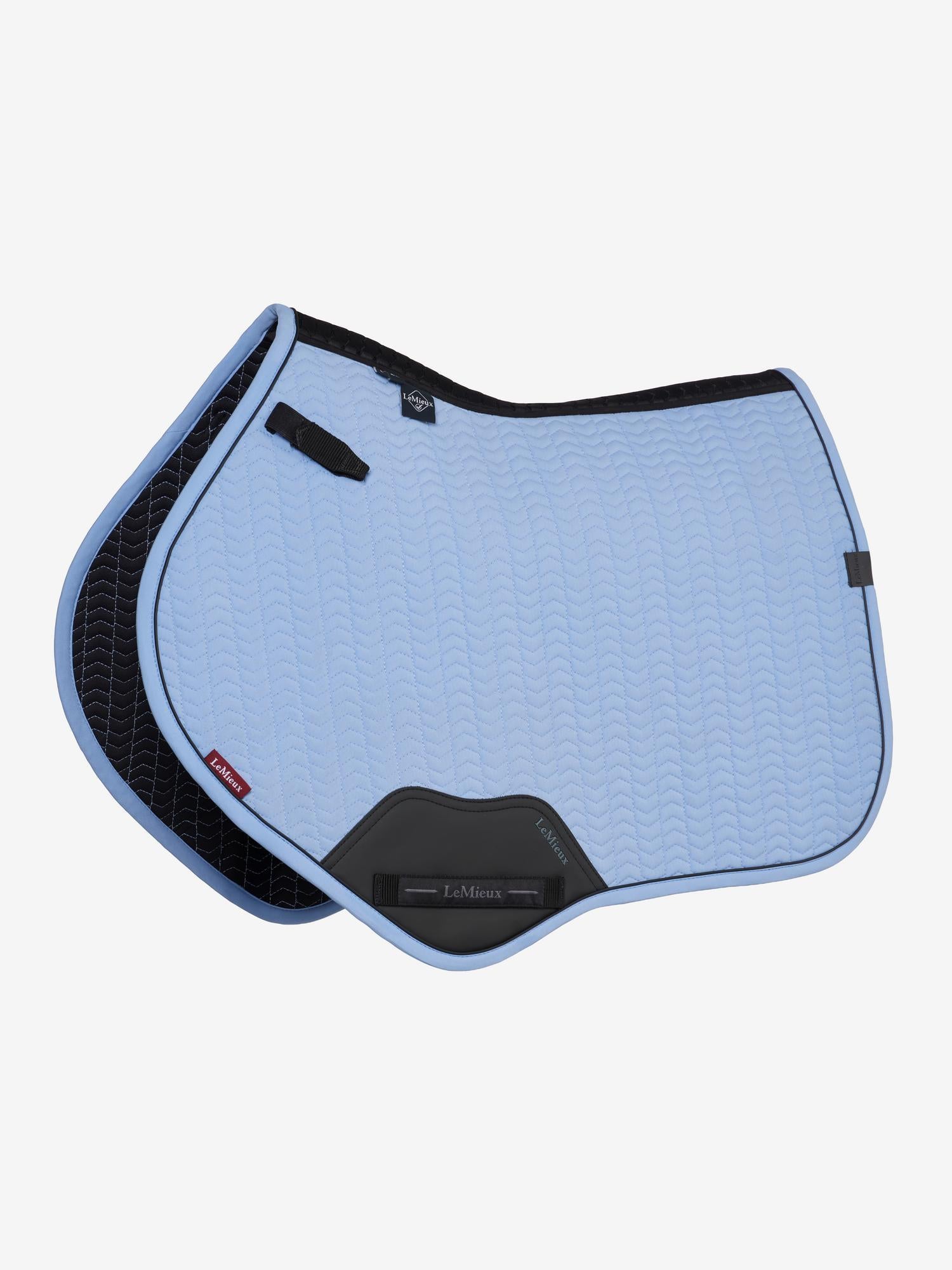 LeMieux Essence Close Contact Saddle Pad Powder Blue-English Saddle Pad-LeMieux-Large-Evolution Equestrian Co.