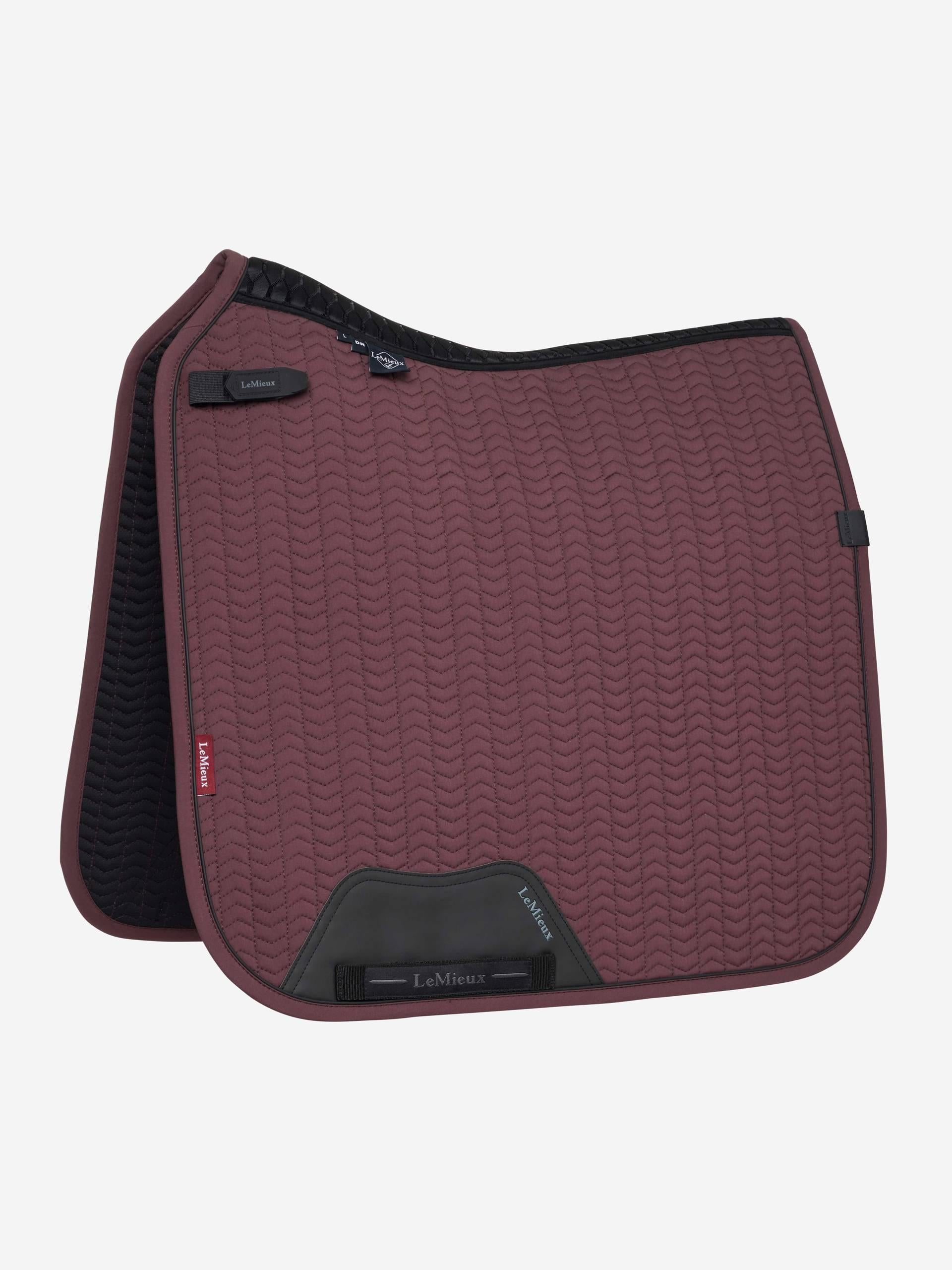 LeMieux Essence Dressage Saddle Pad Damson-English Saddle Pad-LeMieux-Small/Medium-Evolution Equestrian Co.