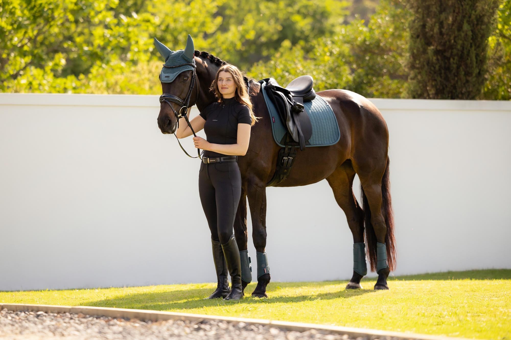 LeMieux Essence Dressage Saddle Pad Jungle-English Saddle Pad-LeMieux-Small/Medium-Evolution Equestrian Co.