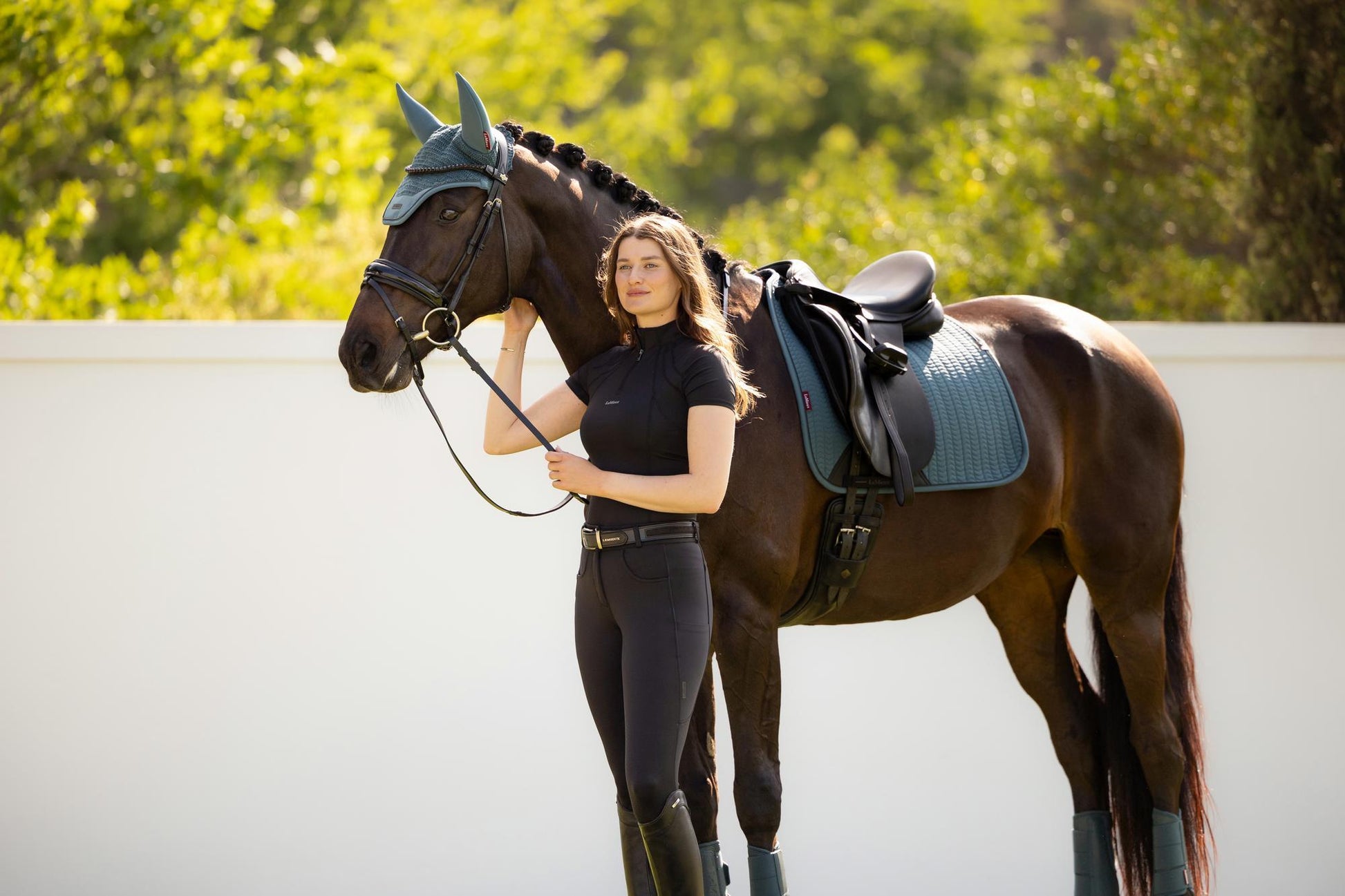 LeMieux Essence Dressage Saddle Pad Jungle-English Saddle Pad-LeMieux-Small/Medium-Evolution Equestrian Co.
