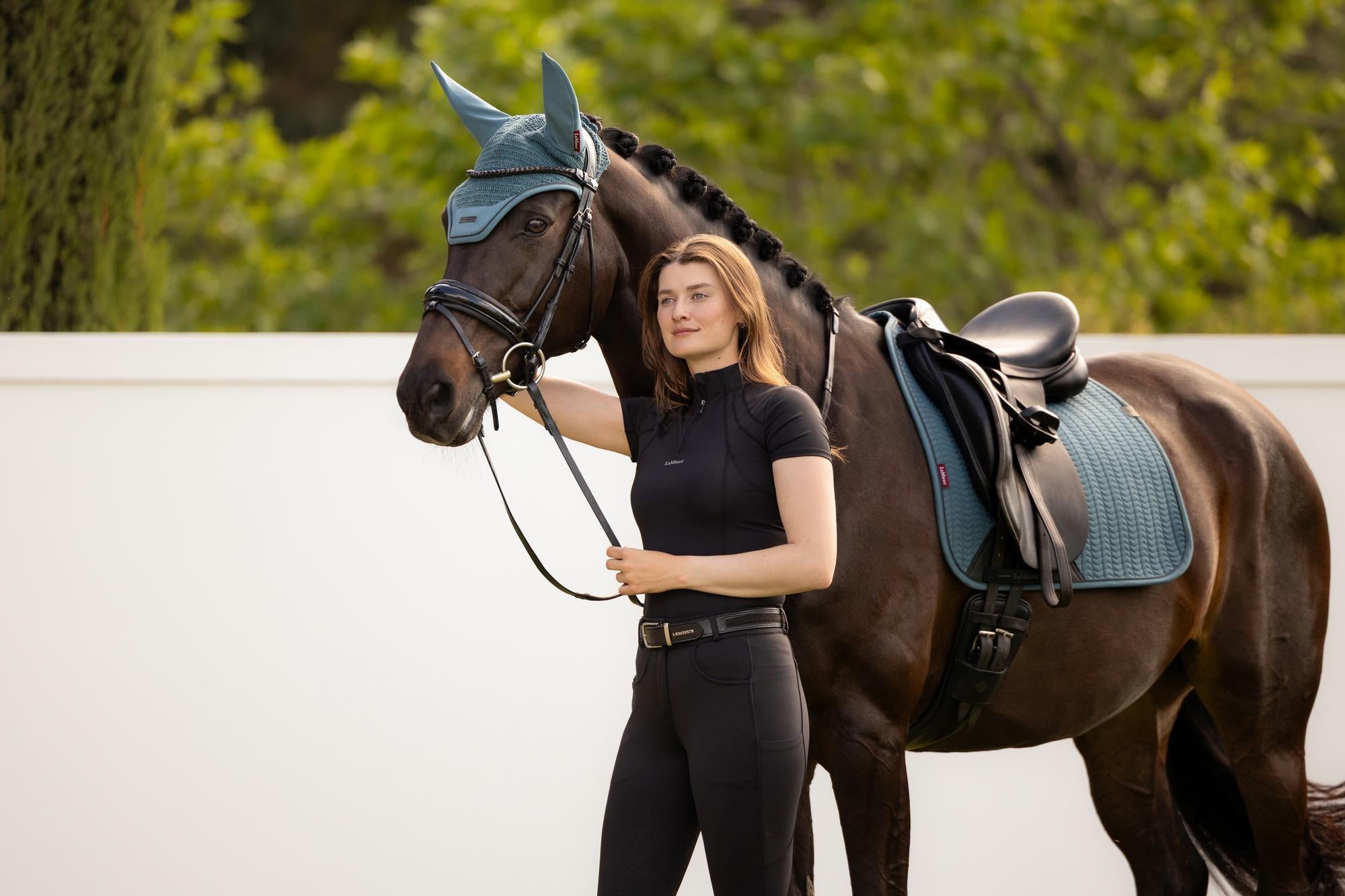 LeMieux Essence Dressage Saddle Pad Jungle-English Saddle Pad-LeMieux-Small/Medium-Evolution Equestrian Co.