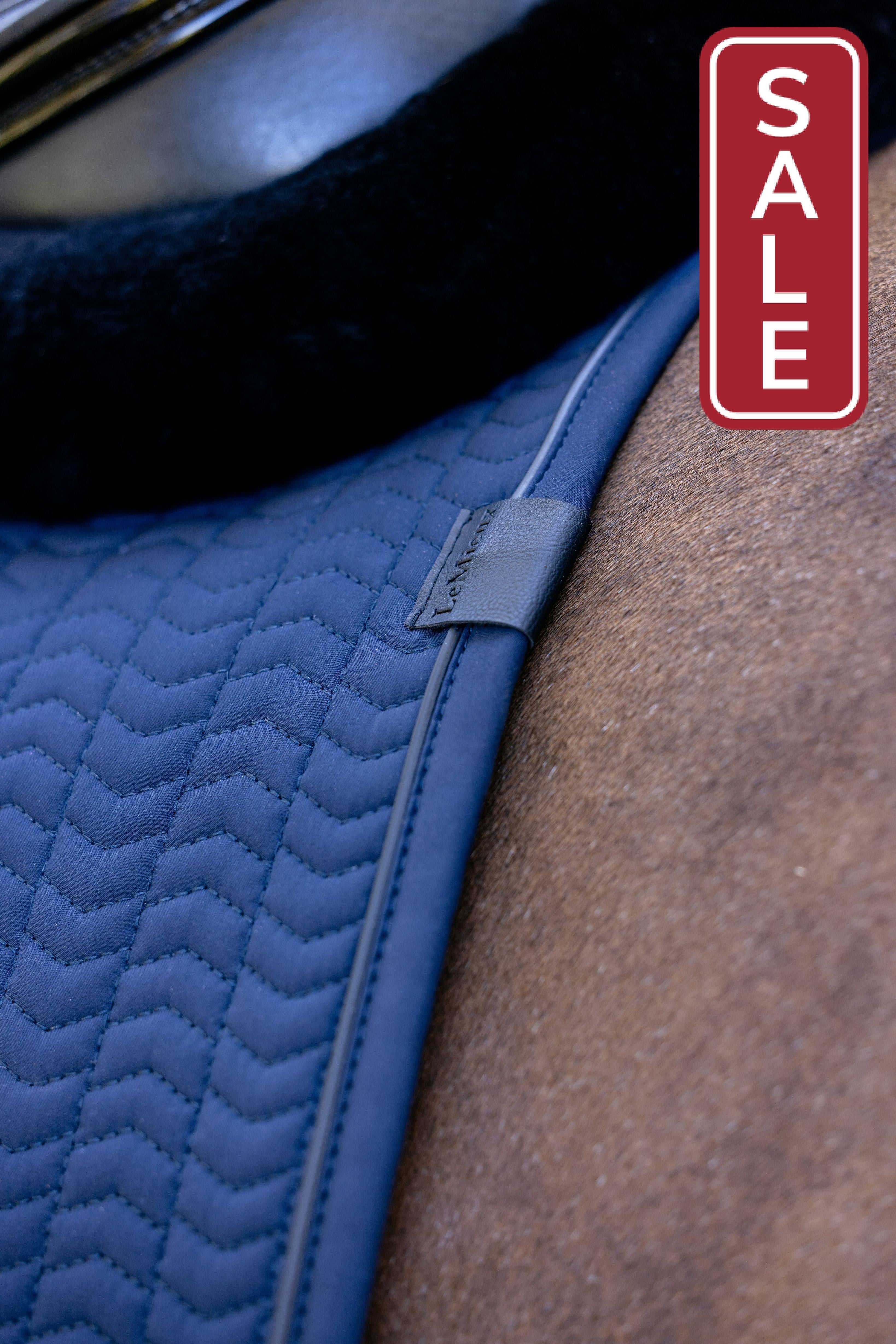 LeMieux Essence Dressage Saddle Pad Navy-Dressage Saddle Pad-LeMieux-Evolution Equestrian Co.