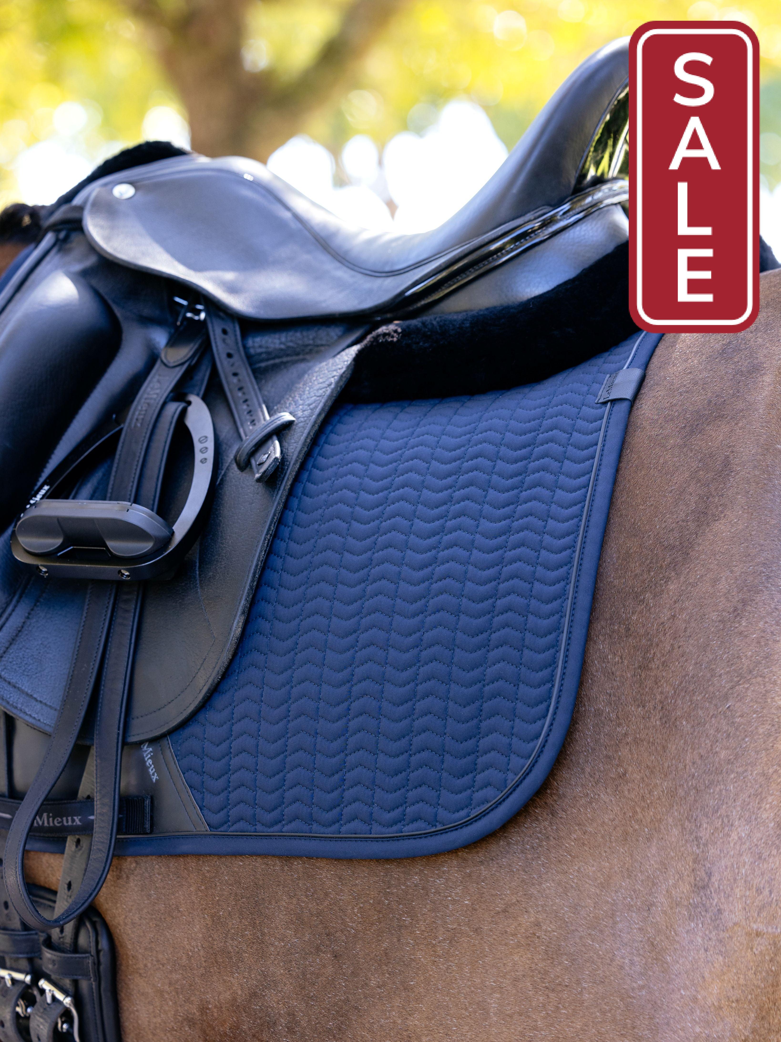 LeMieux Essence Dressage Saddle Pad Navy-Dressage Saddle Pad-LeMieux-Evolution Equestrian Co.