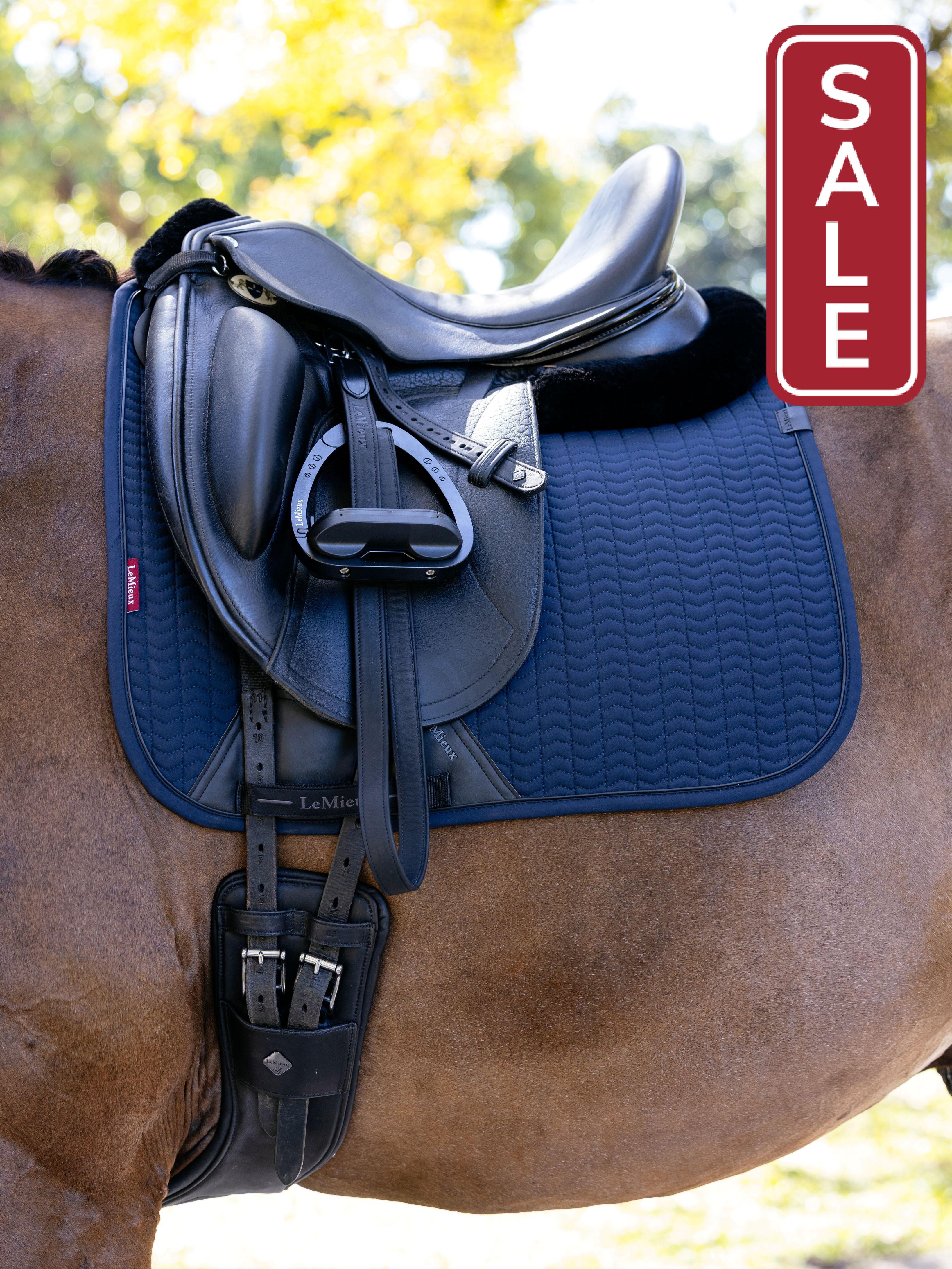 LeMieux Essence Dressage Saddle Pad Navy-Dressage Saddle Pad-LeMieux-Evolution Equestrian Co.